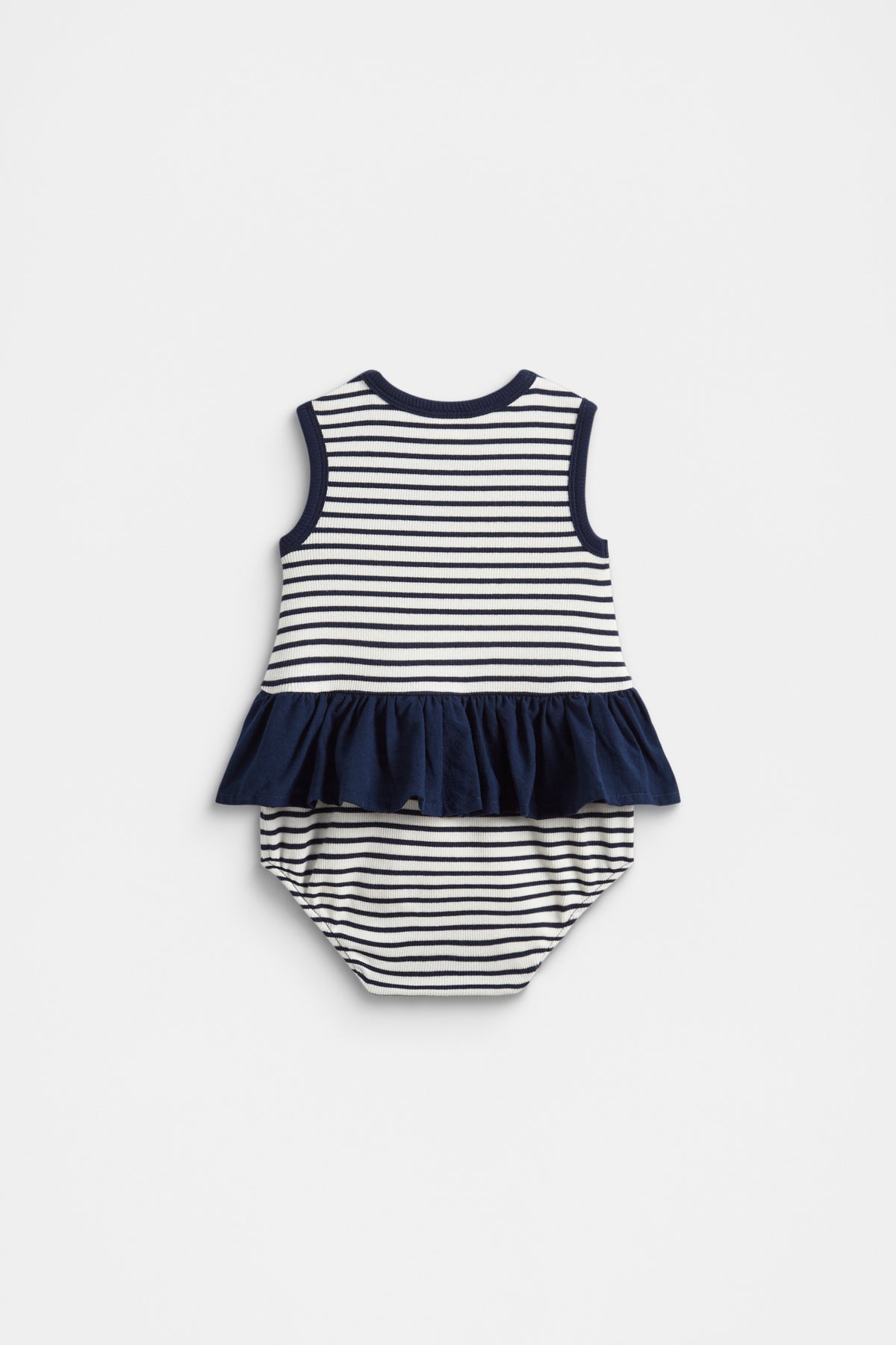 Ruffle Spliced Romper