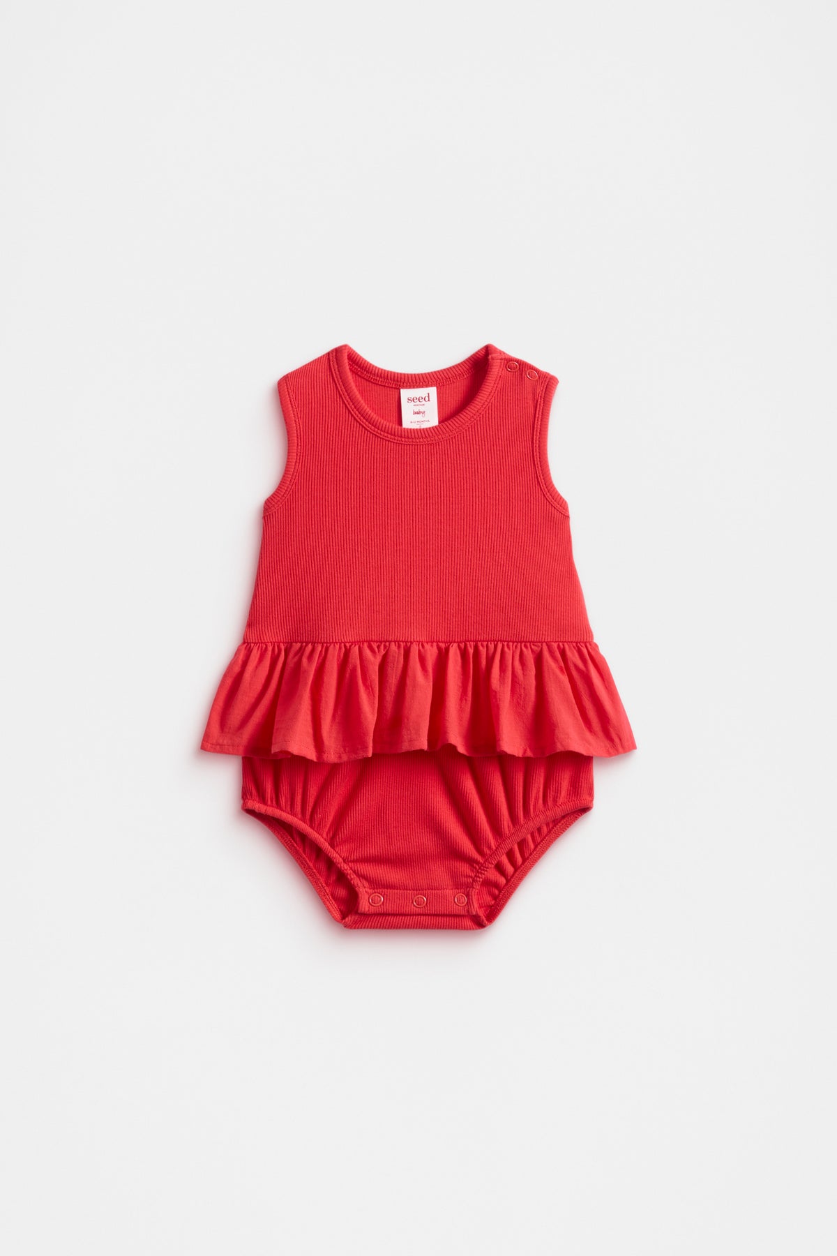 Ruffle Spliced Romper