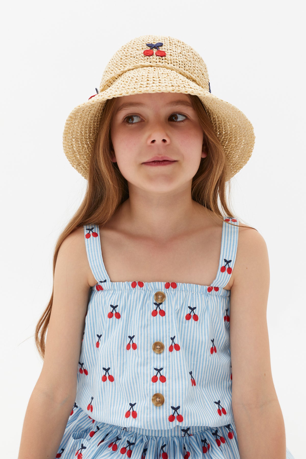 Cherry Straw Hat