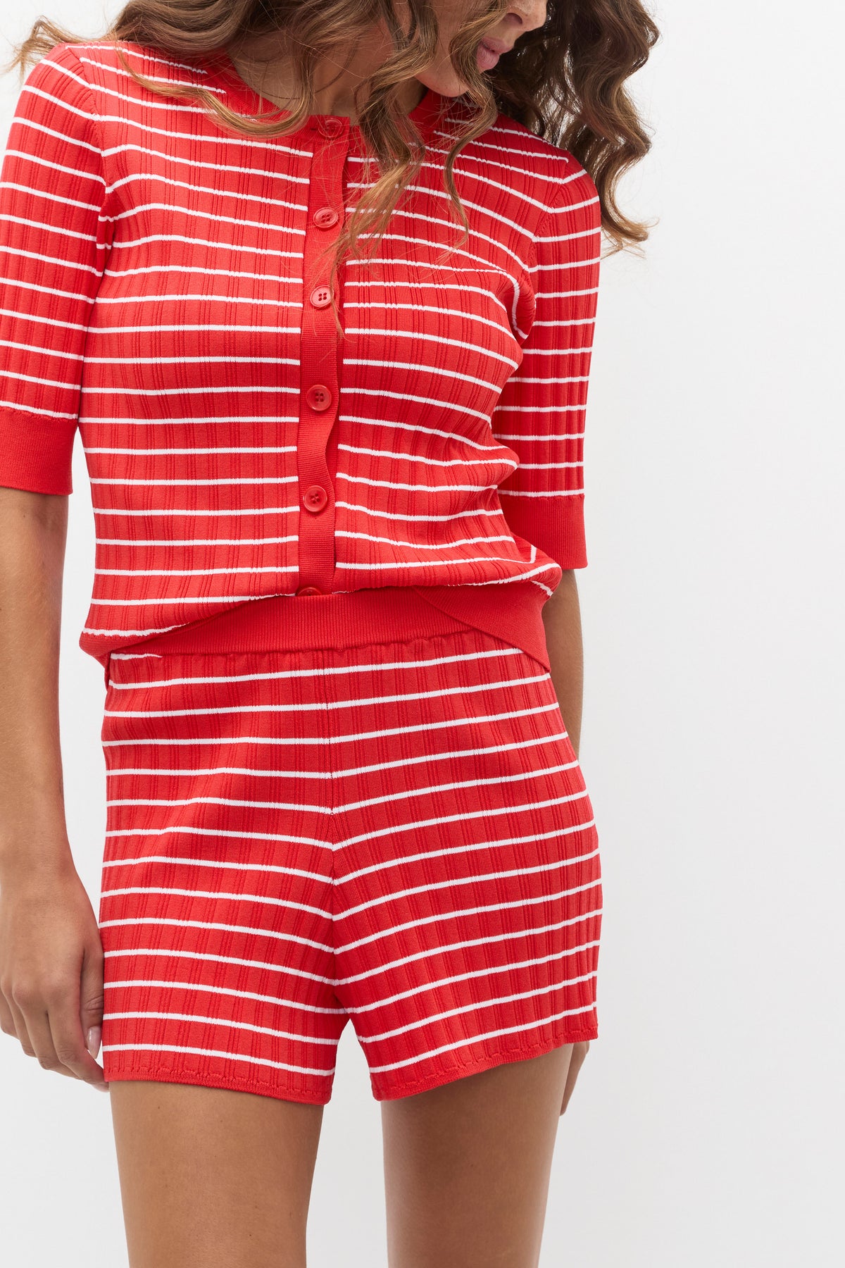 Stripe Knit Short