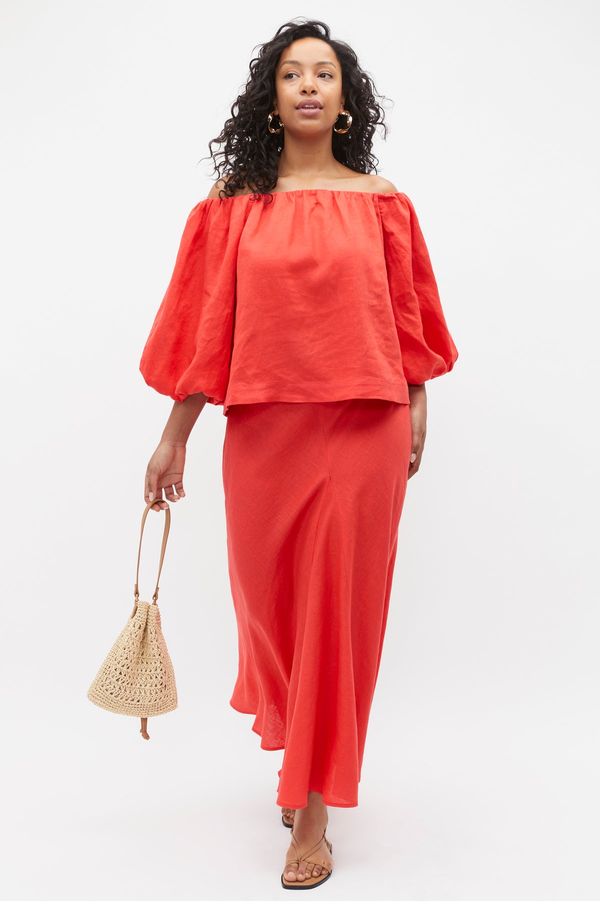 Linen Off Shoulder Top