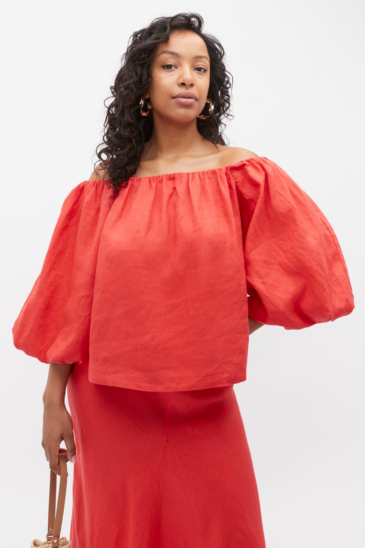 Linen Off Shoulder Top