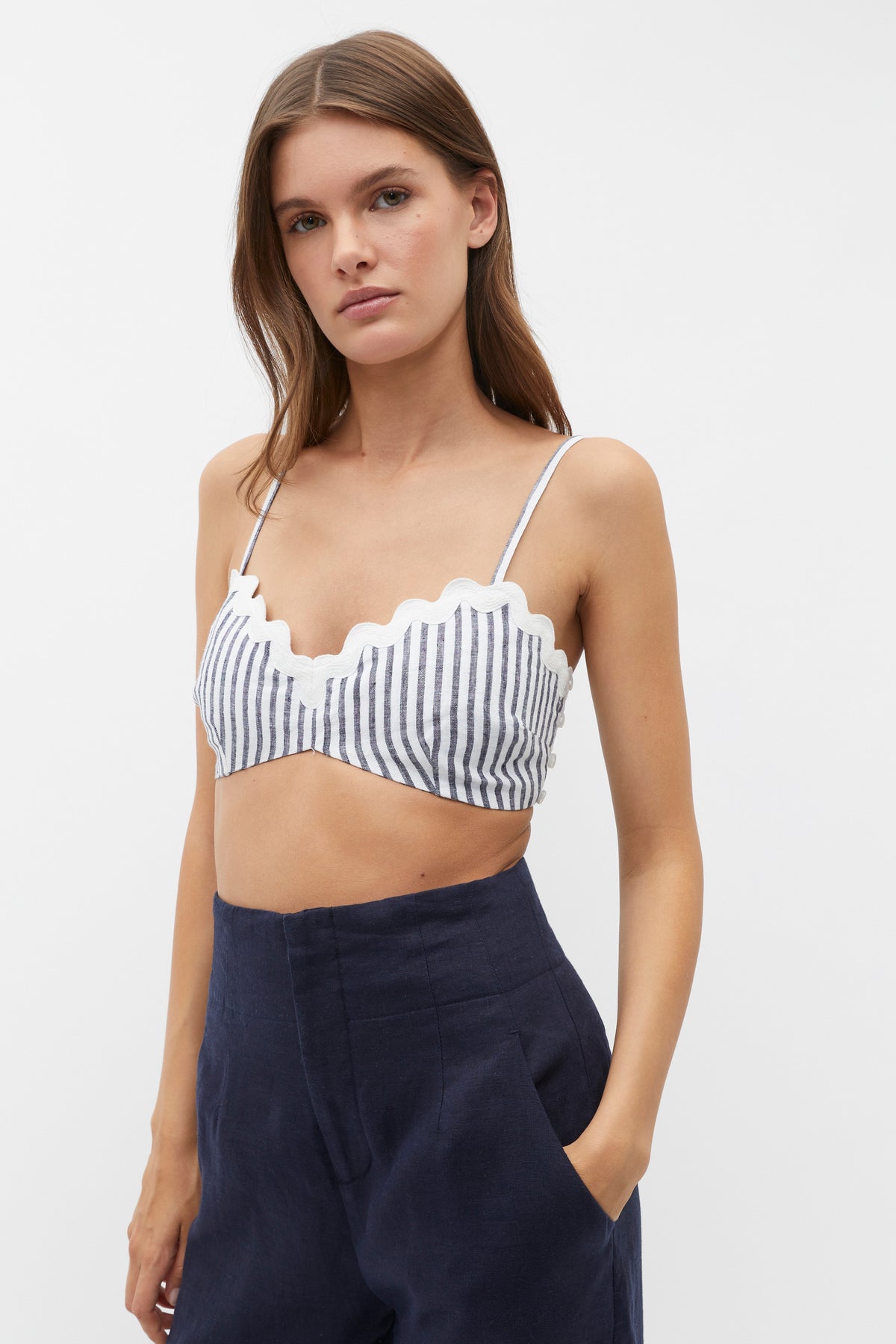 Linen Ric Rac Bralette