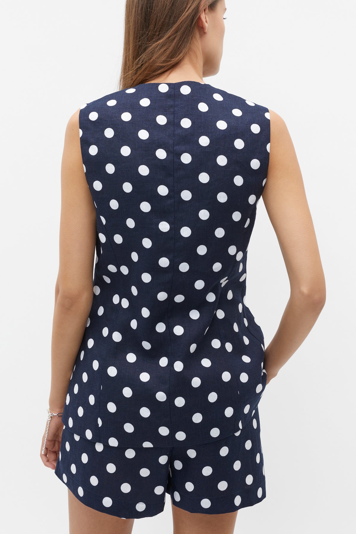 Linen Spot Vest