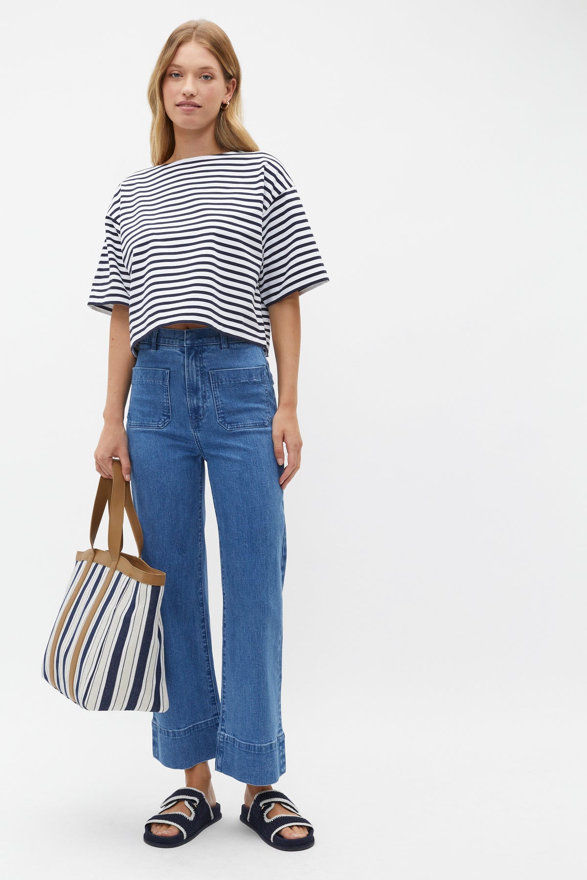 Boxy Boat Neck Tee