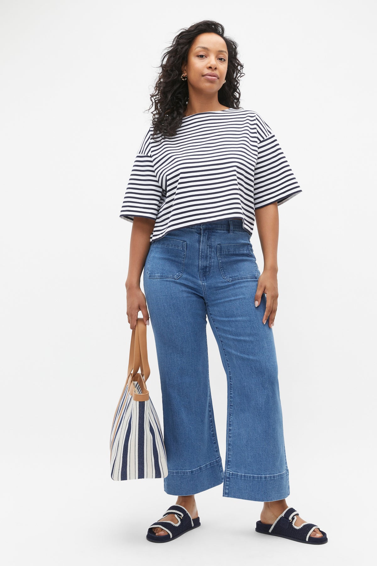 Boxy Boat Neck Tee