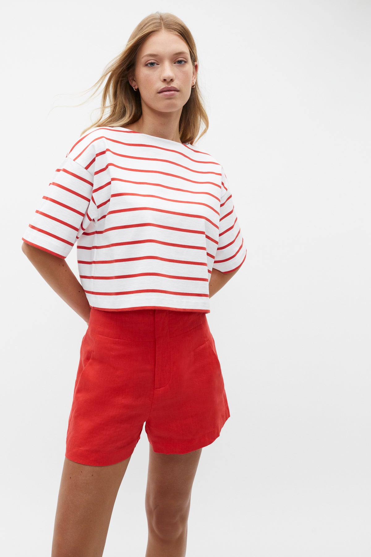 Boxy Boat Neck Tee