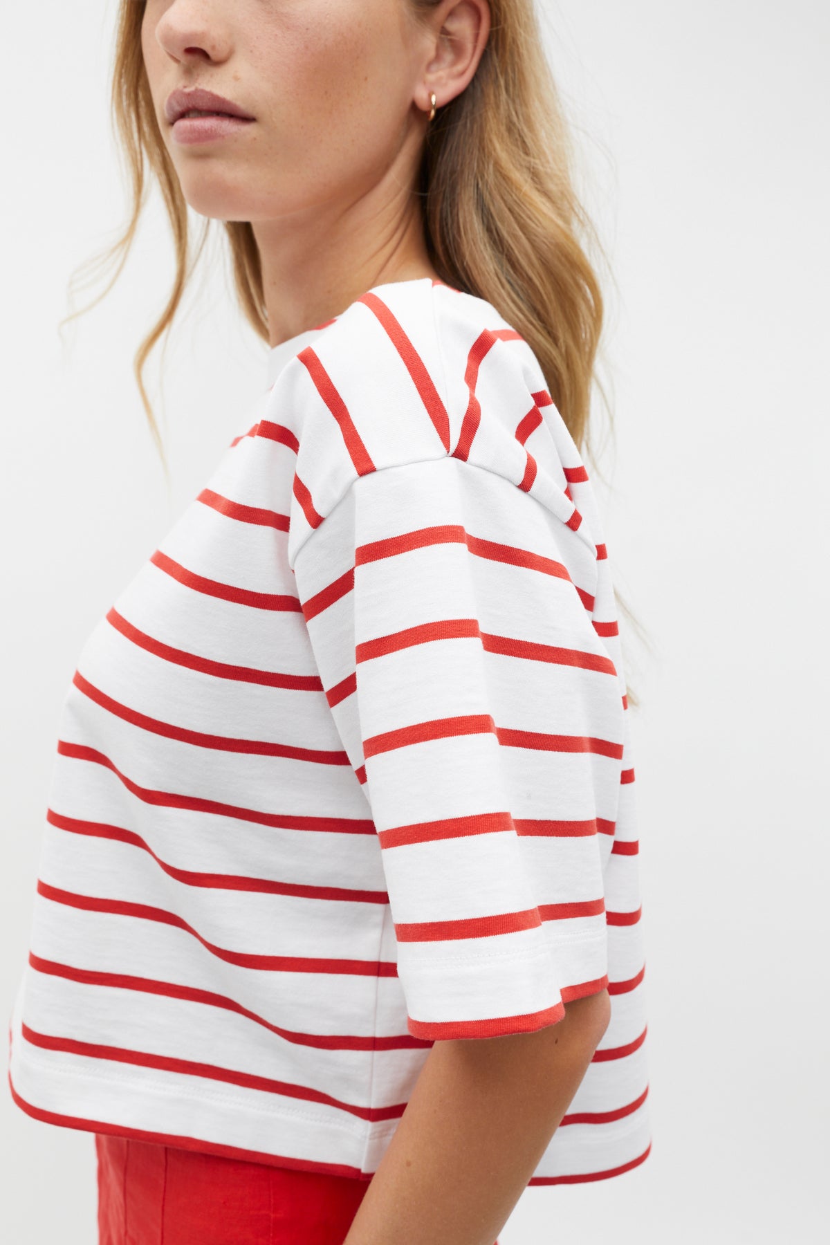Boxy Boat Neck Tee
