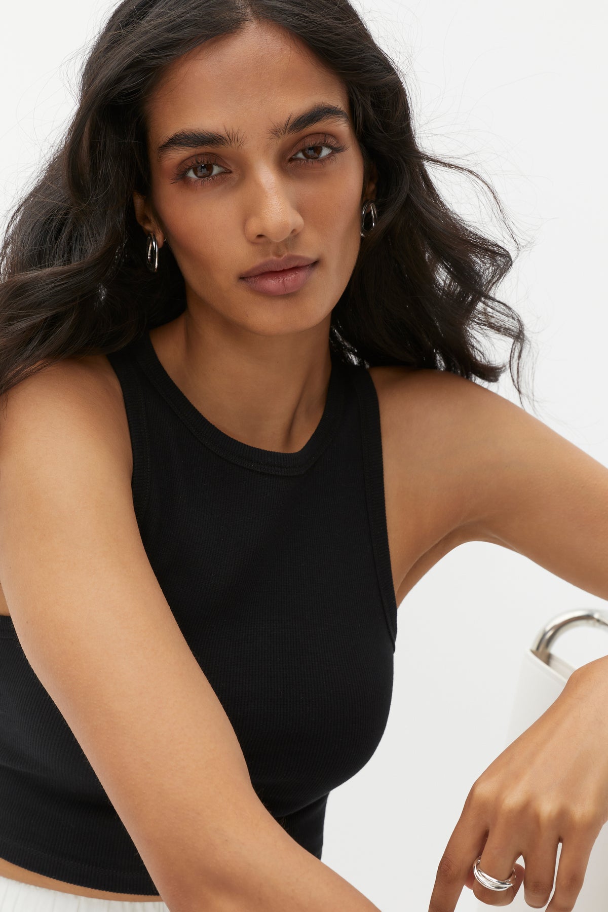 Cropped Rib Tank