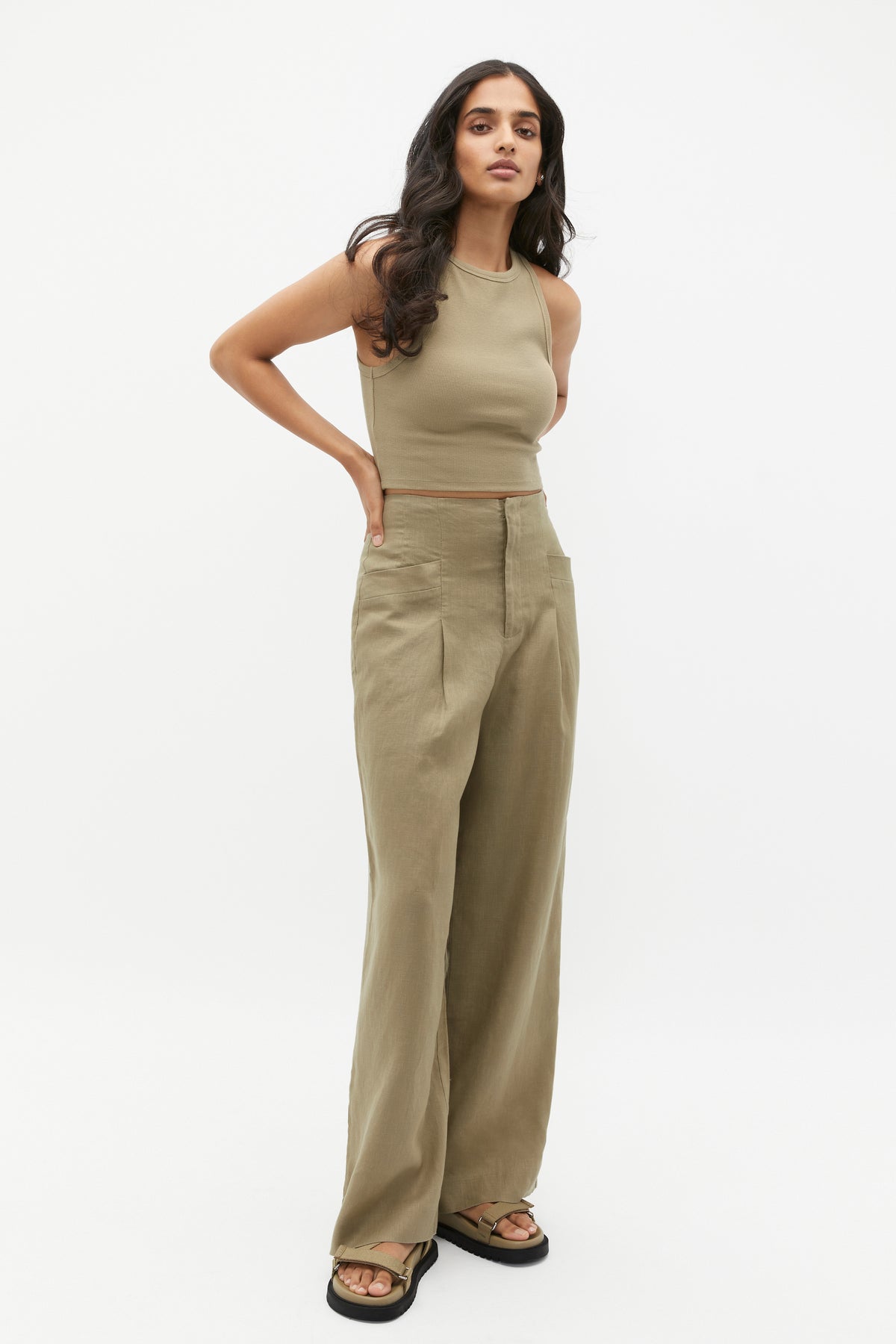 Cropped Rib Tank
