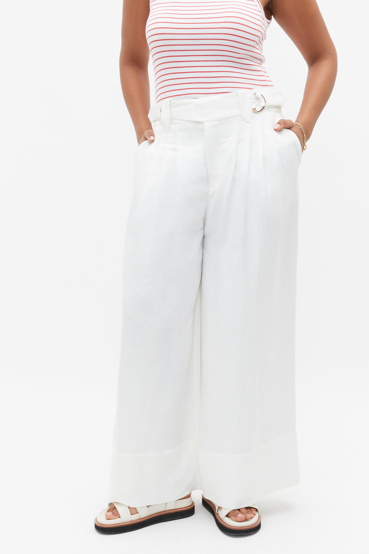 D Ring Pleat Pant