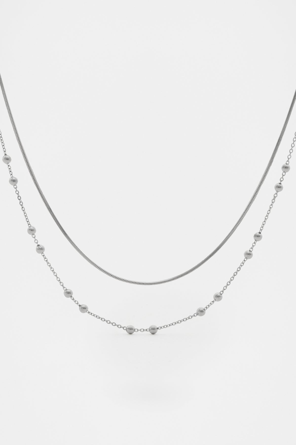 Waterproof Double Chain Necklace