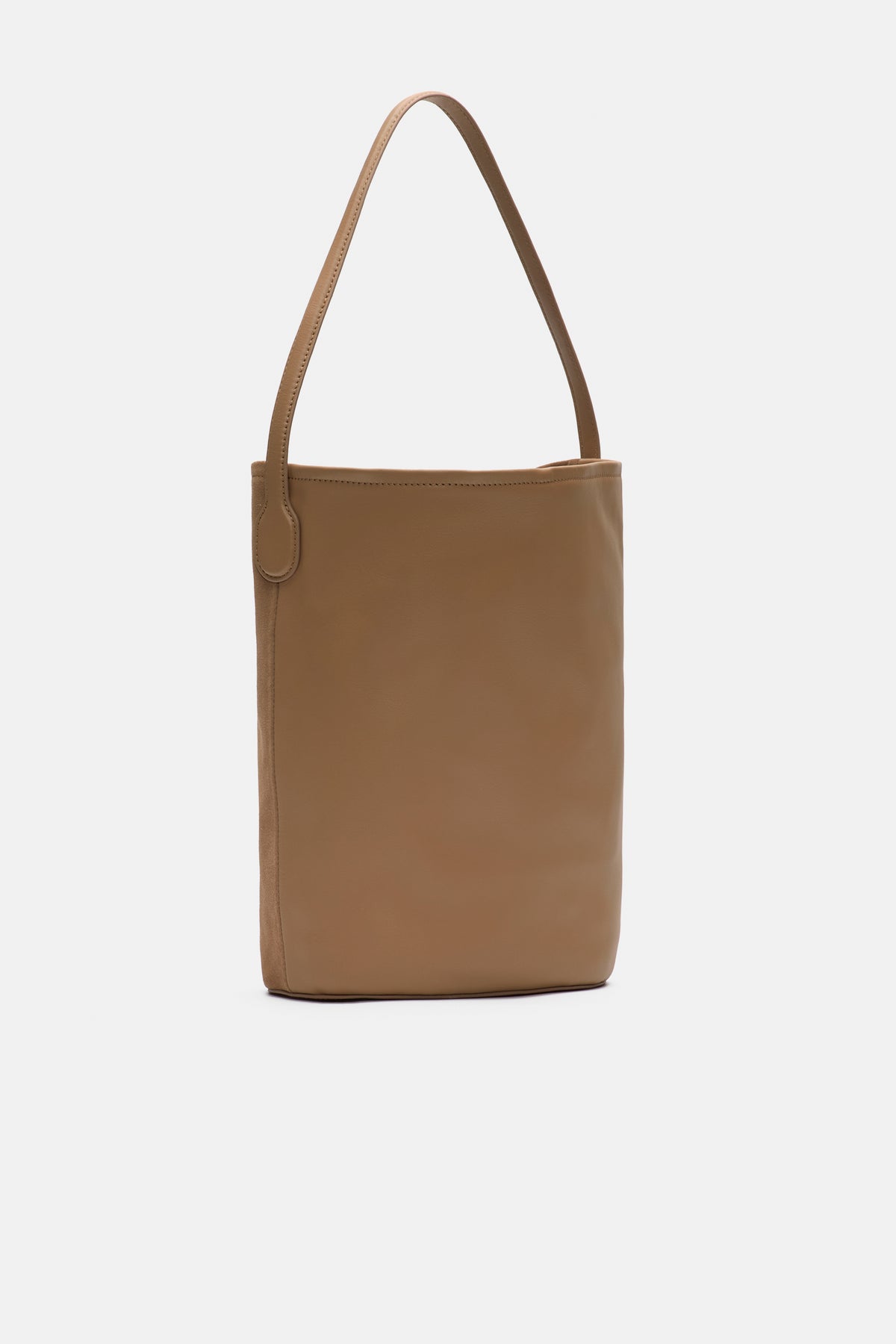 Spliced Leather Tote