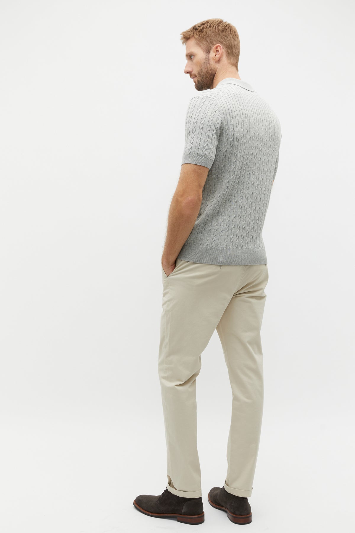 Cable Knit Trophy Polo