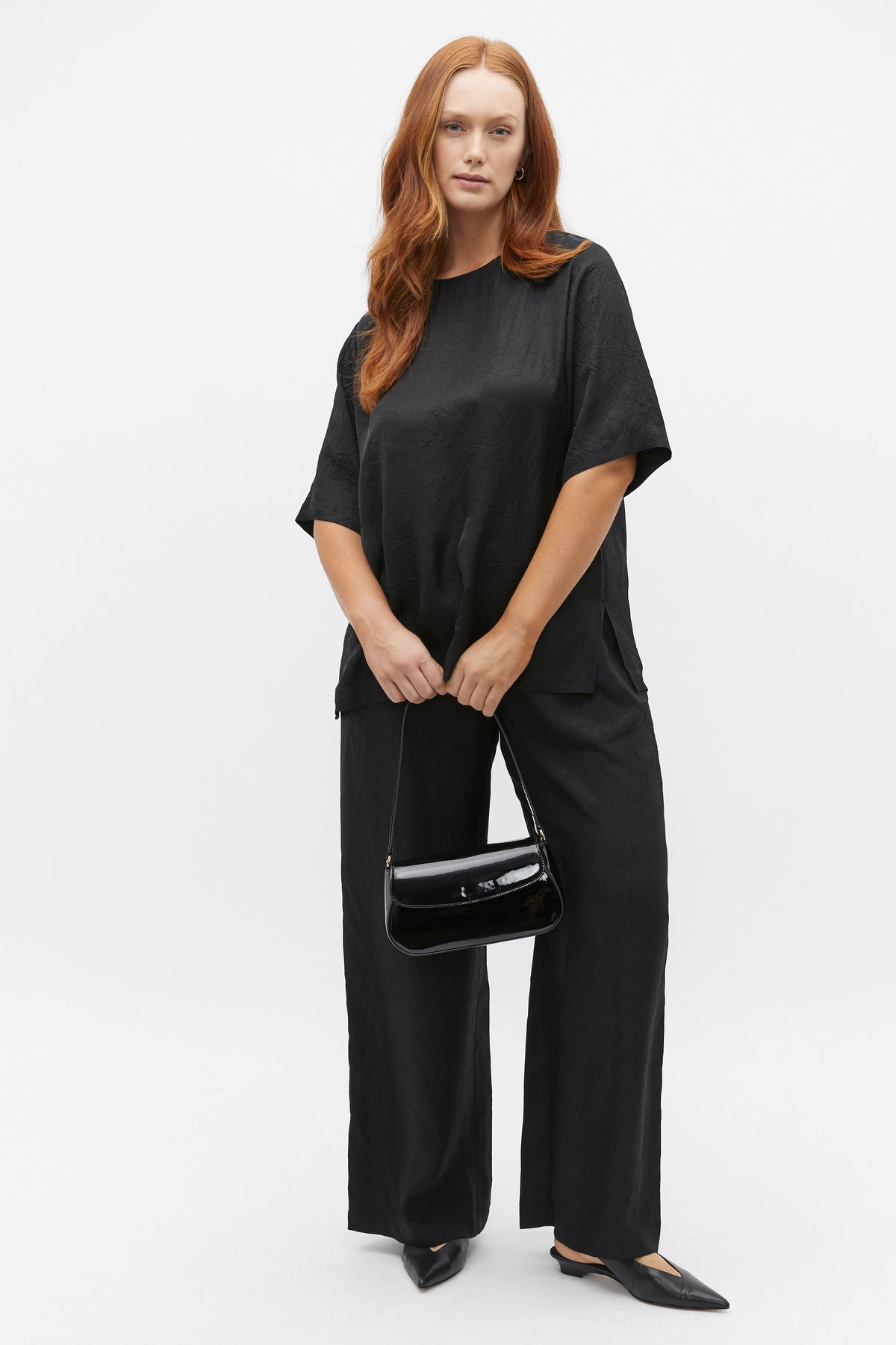 Textured Satin Top