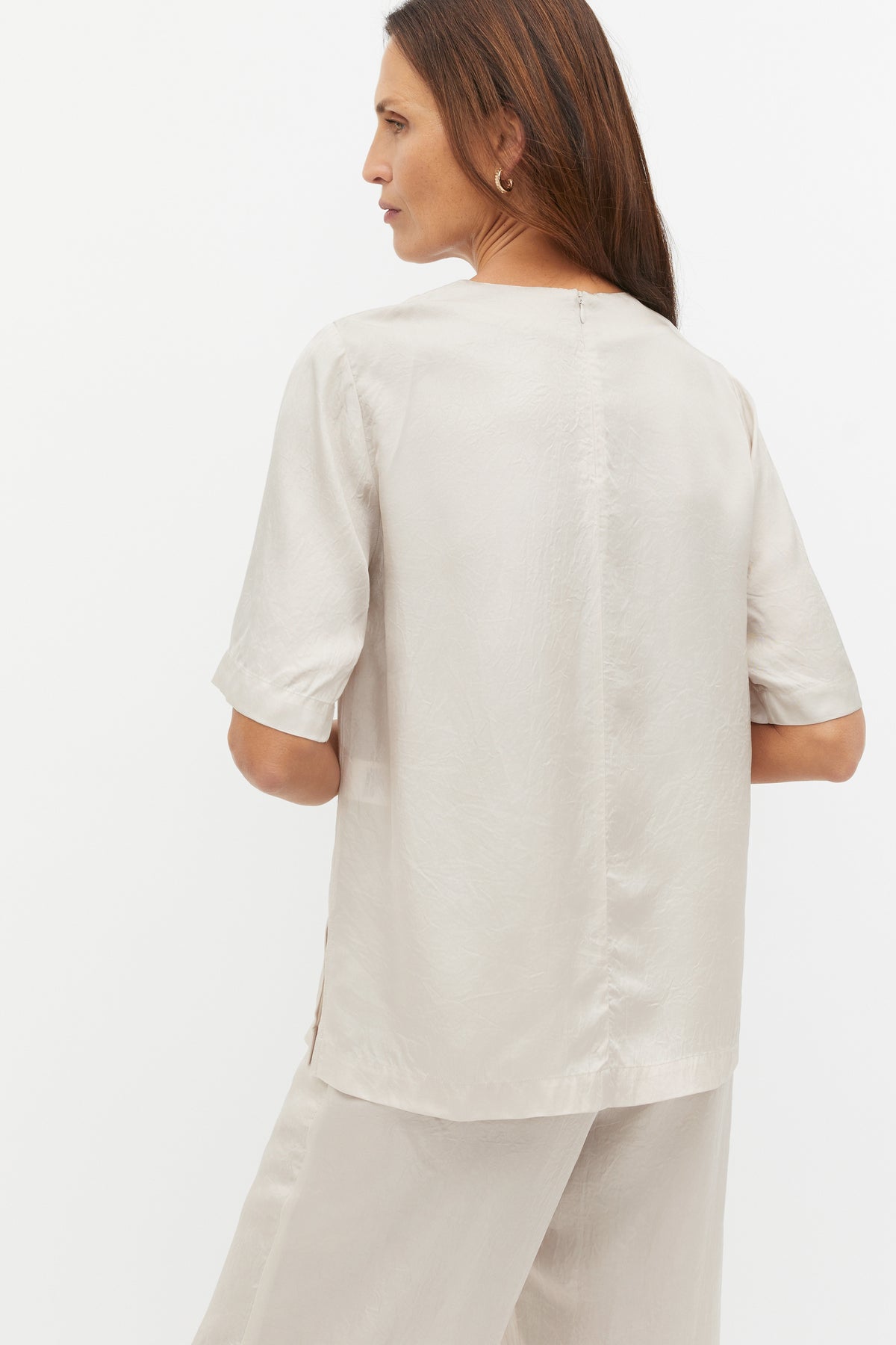 Textured Satin Top