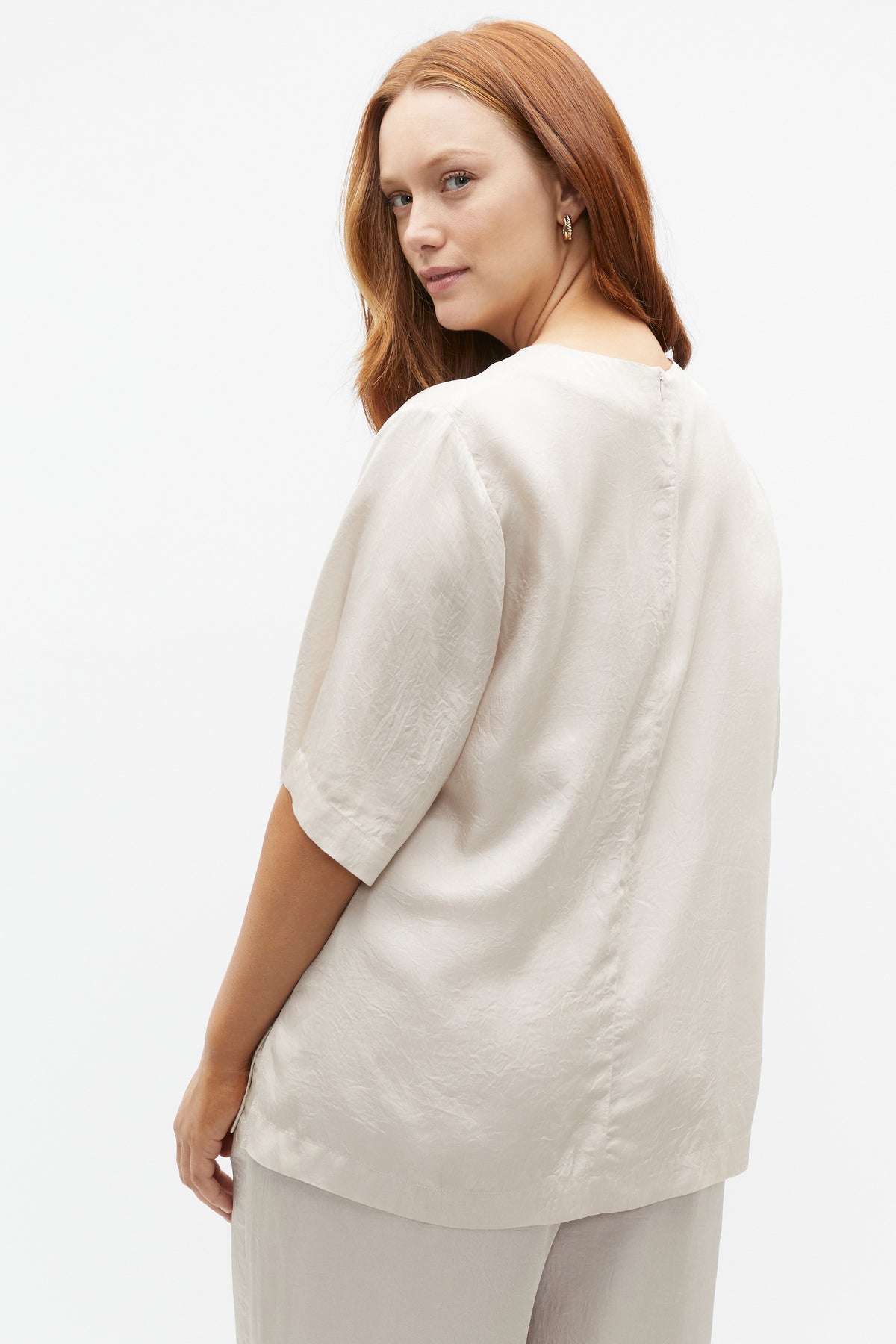 Textured Satin Top