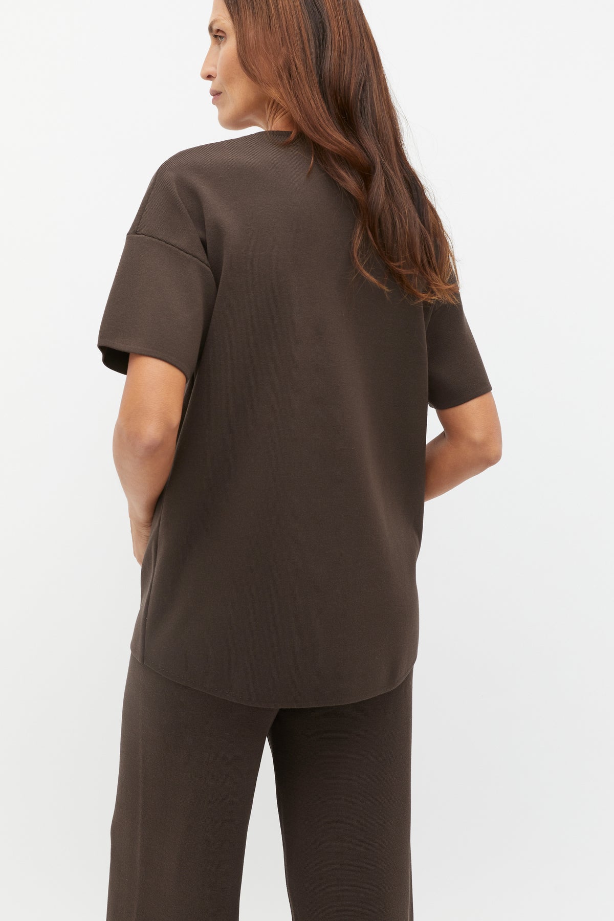 Oversized Crepe Knit Tee