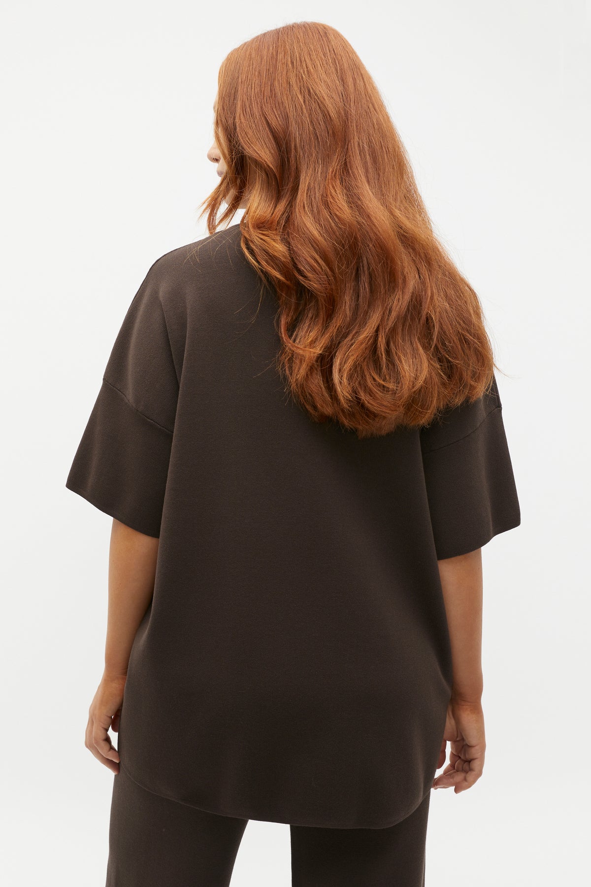 Oversized Crepe Knit Tee