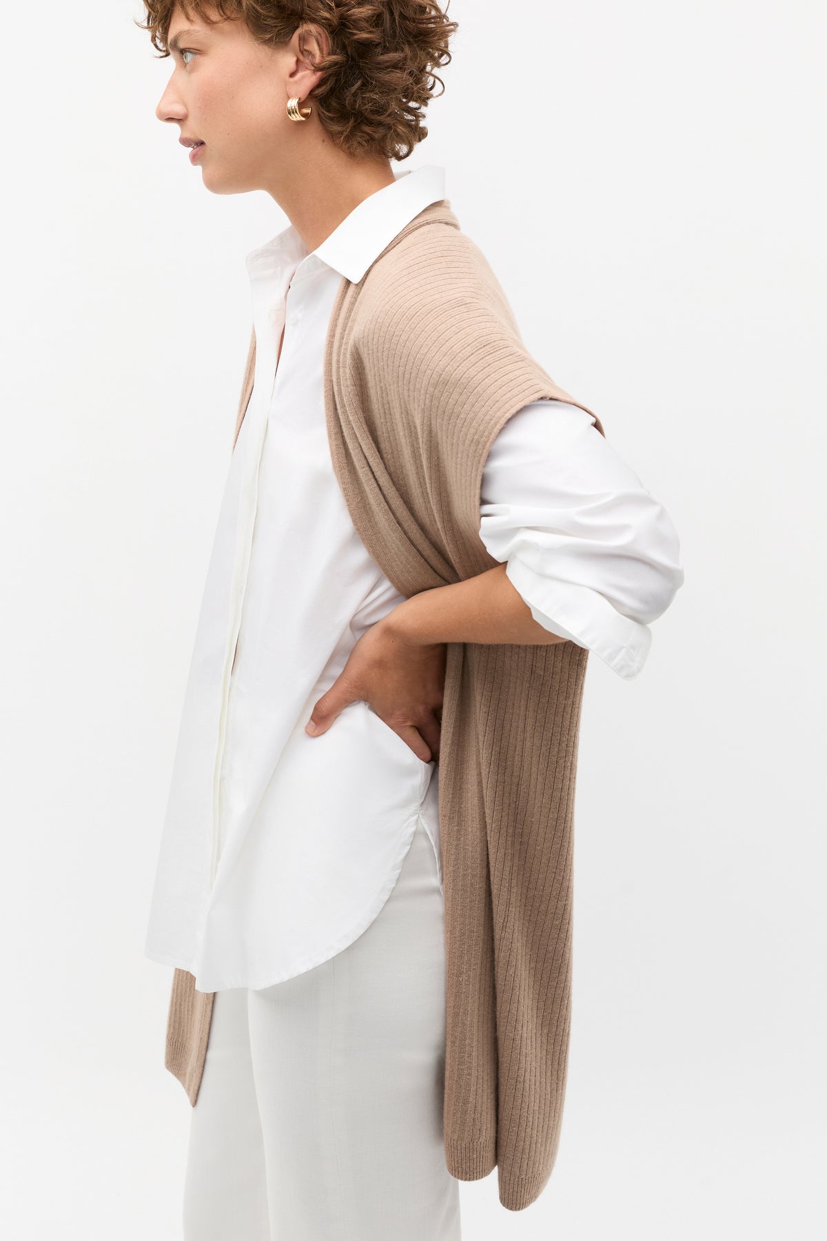 Rib Knit Poncho