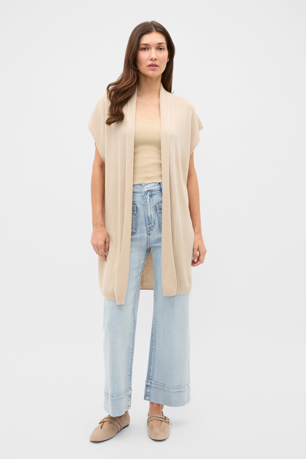 Rib Knit Poncho