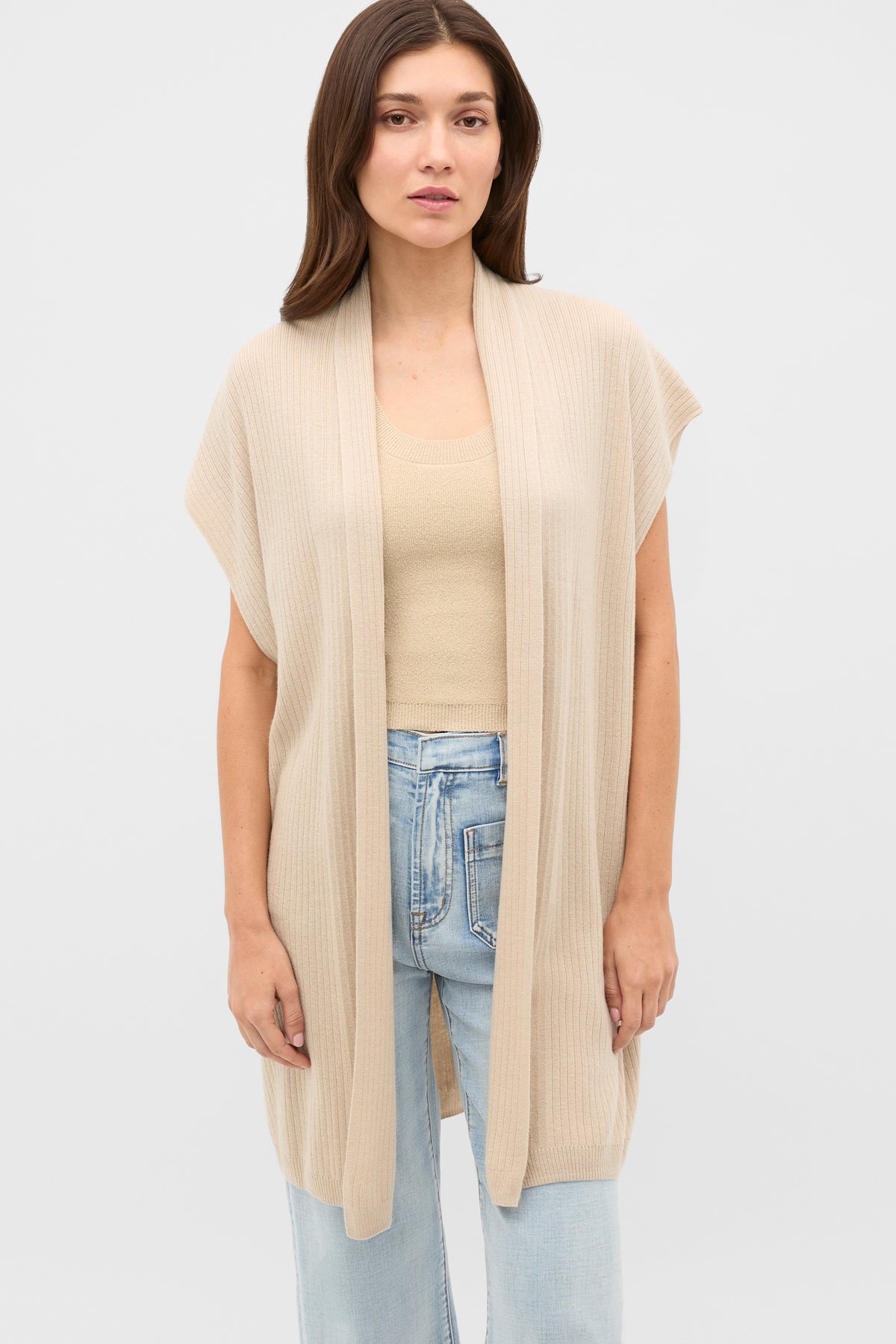 Rib Knit Poncho