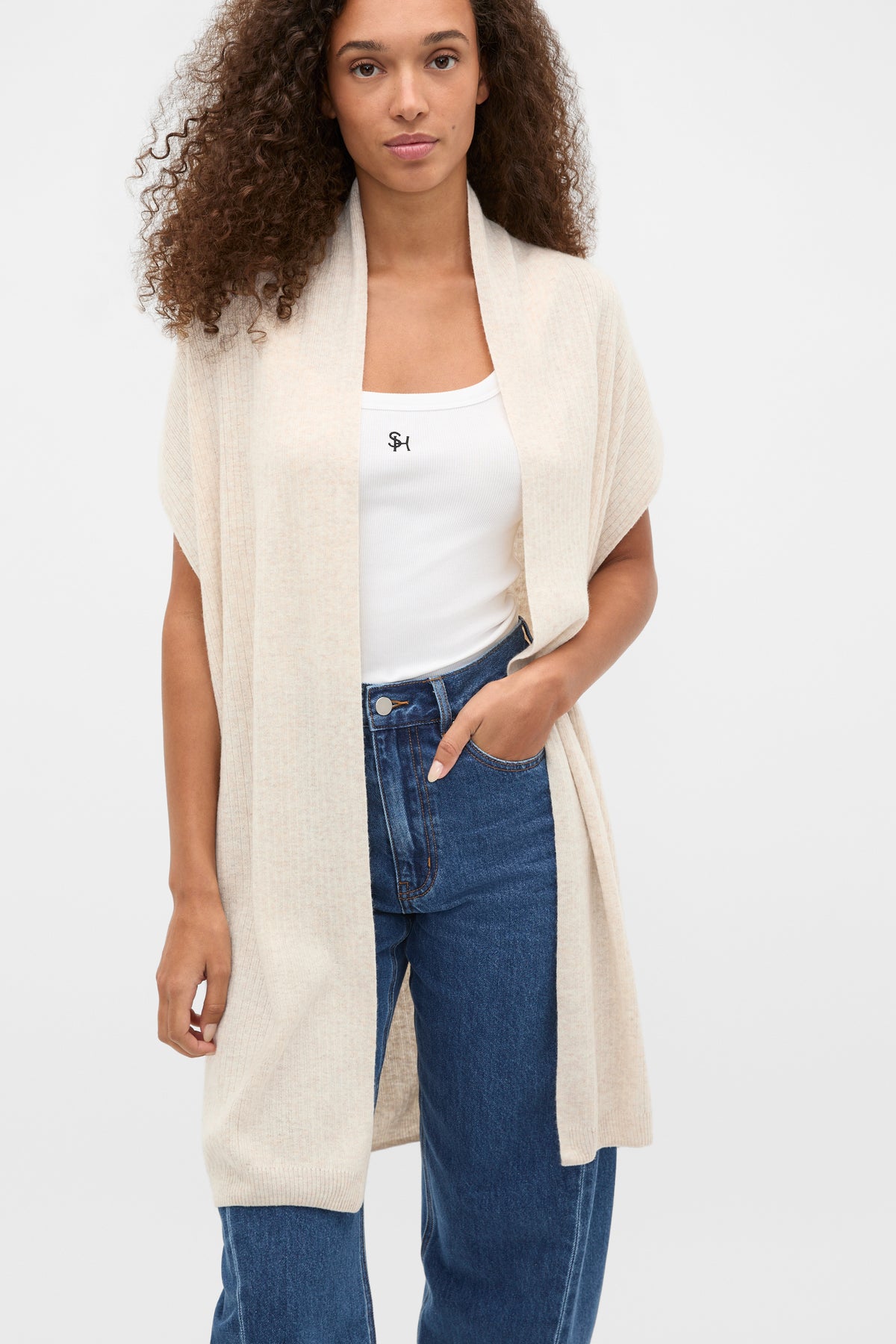 Rib Knit Poncho