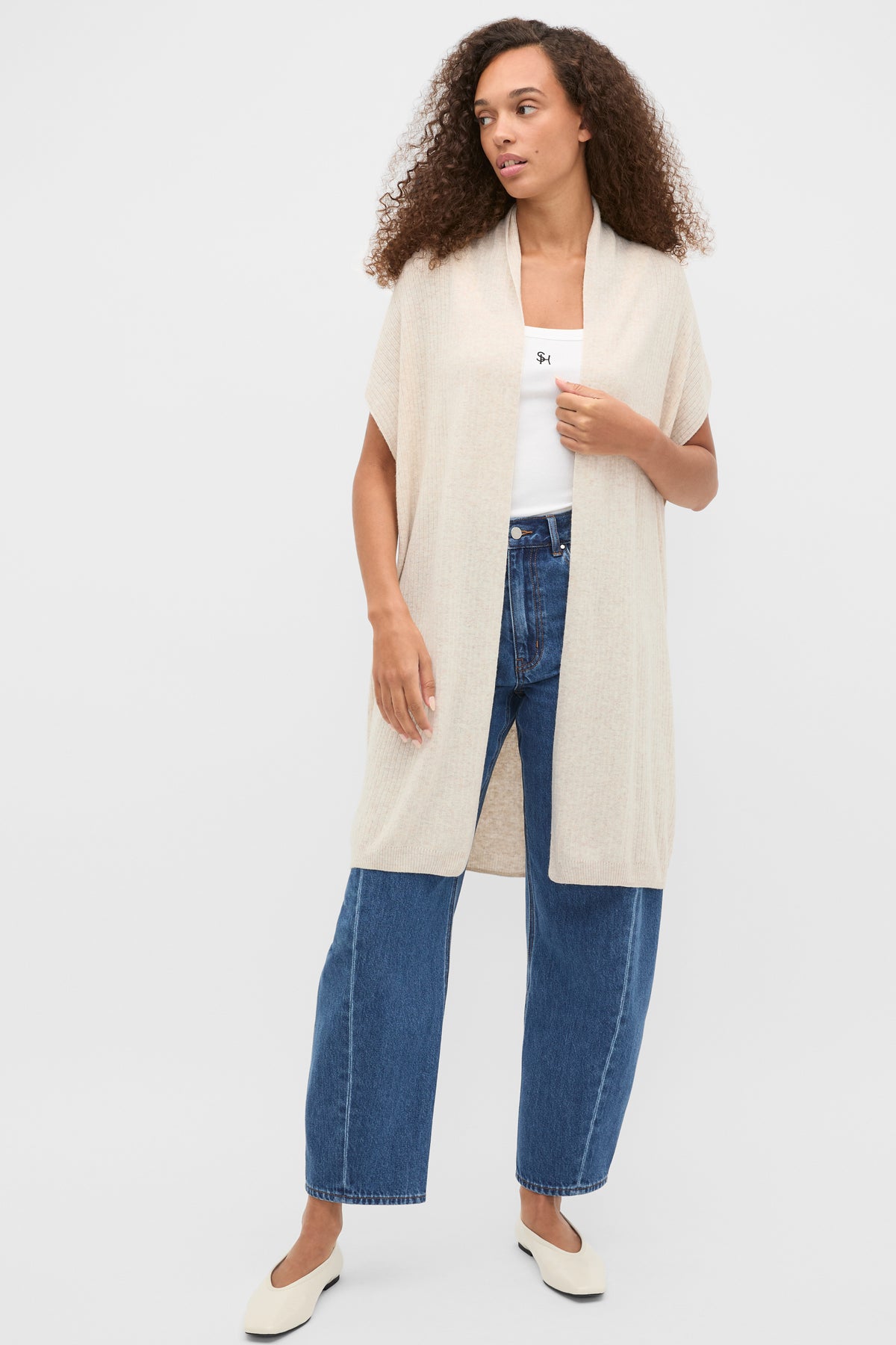 Rib Knit Poncho