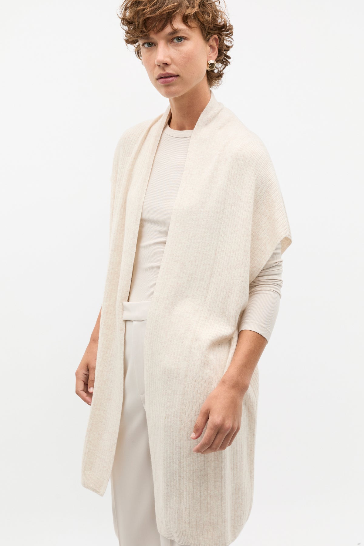 Rib Knit Poncho