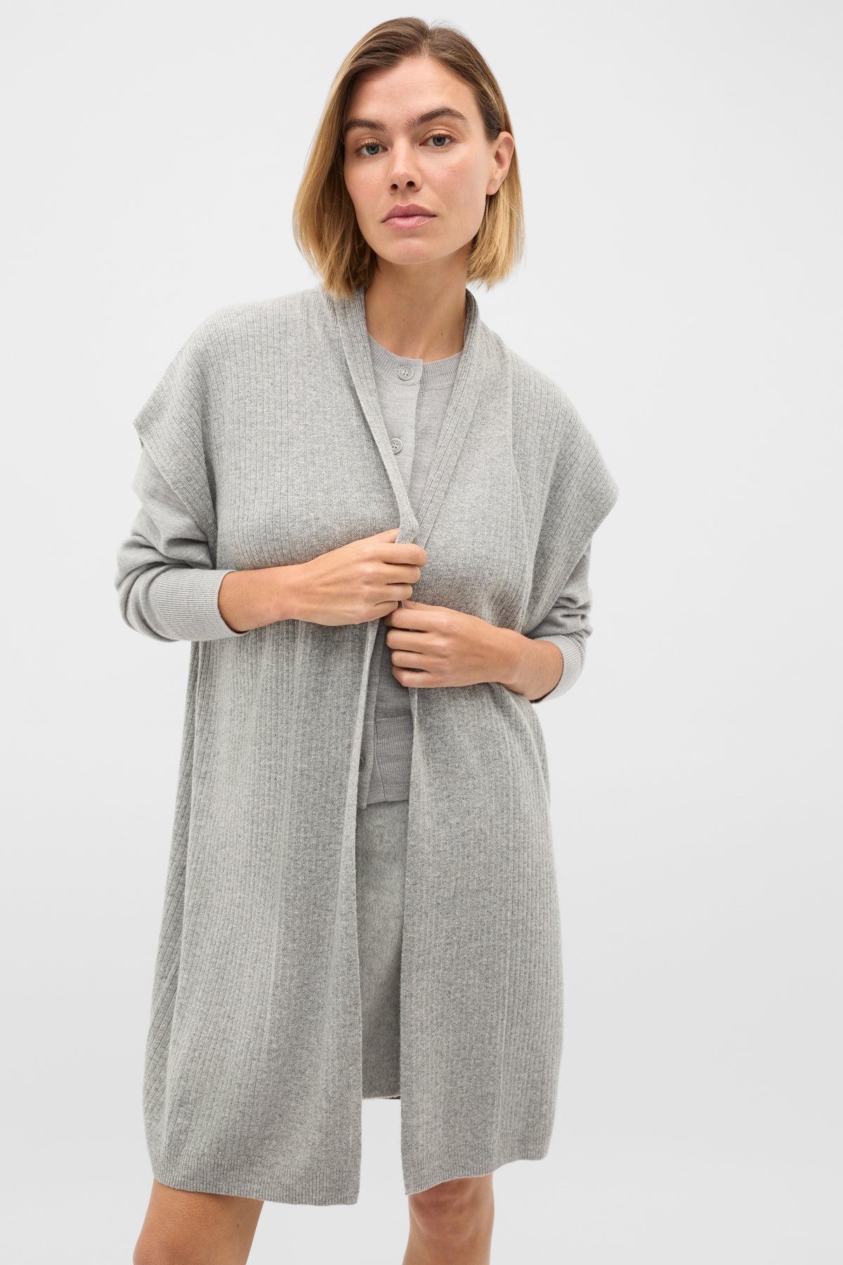 Rib Knit Poncho