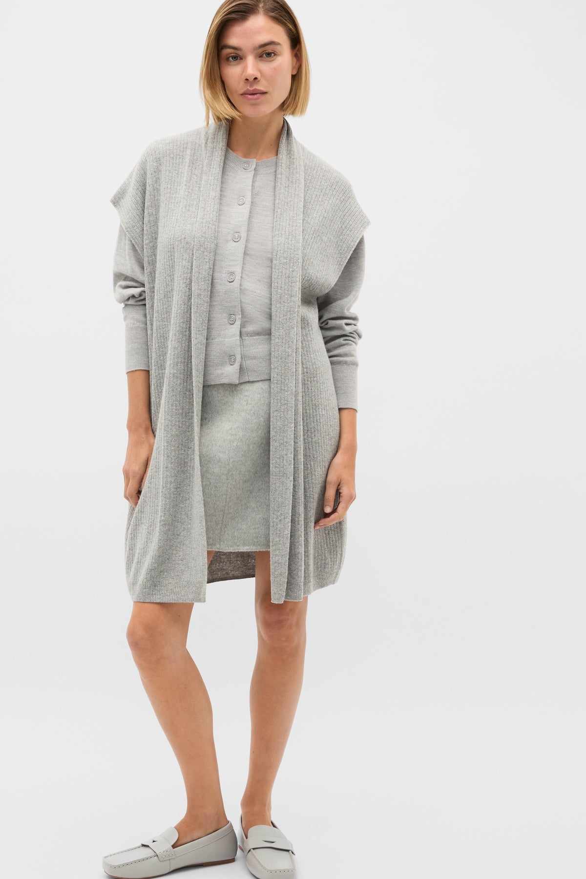 Rib Knit Poncho