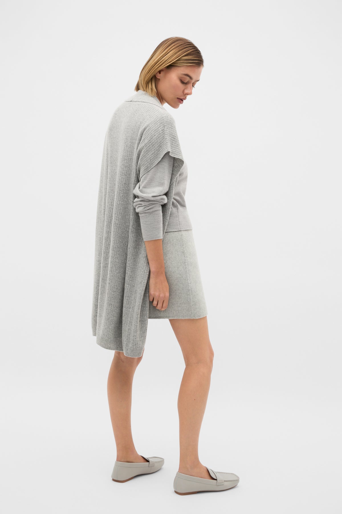 Rib Knit Poncho