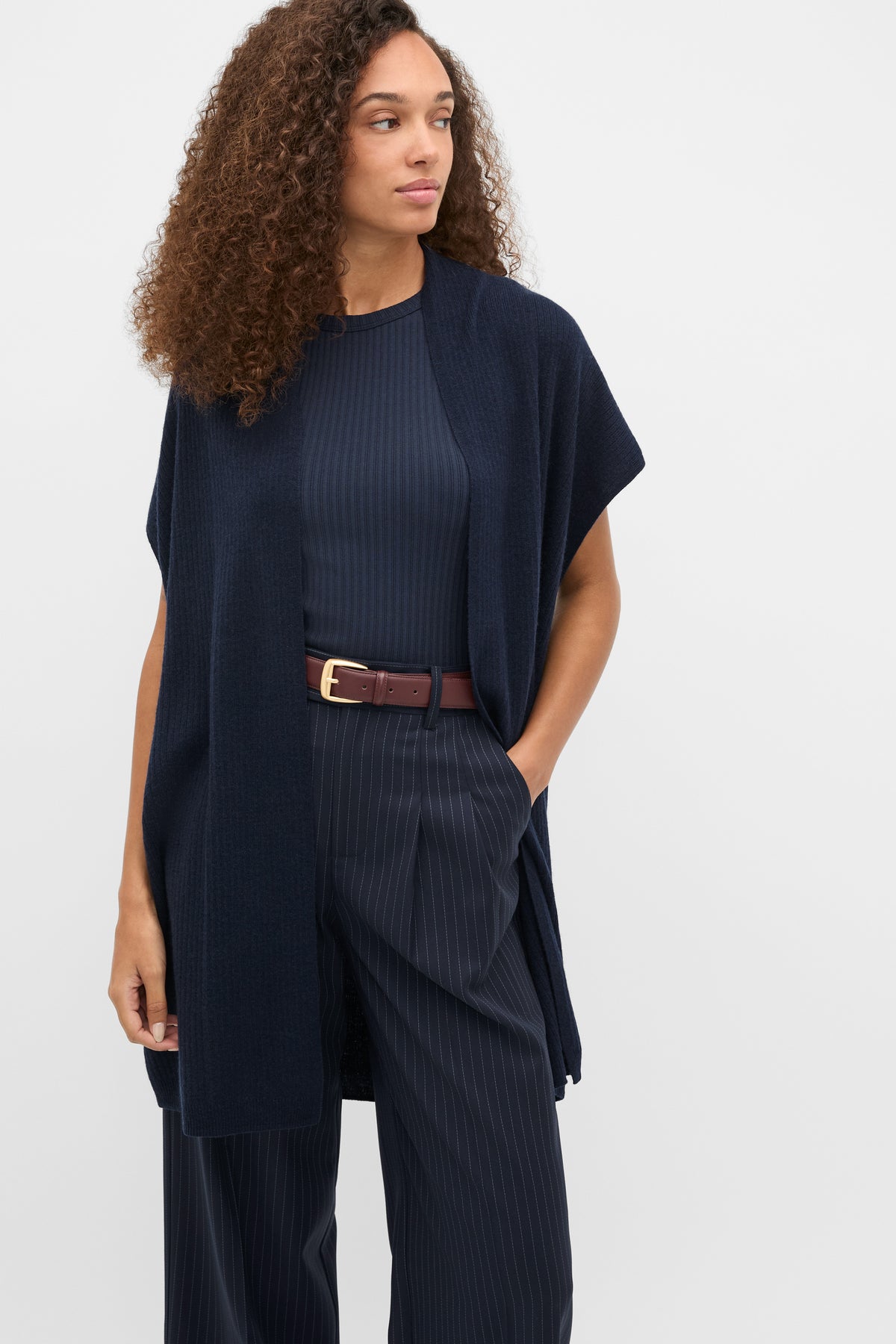 Rib Knit Poncho