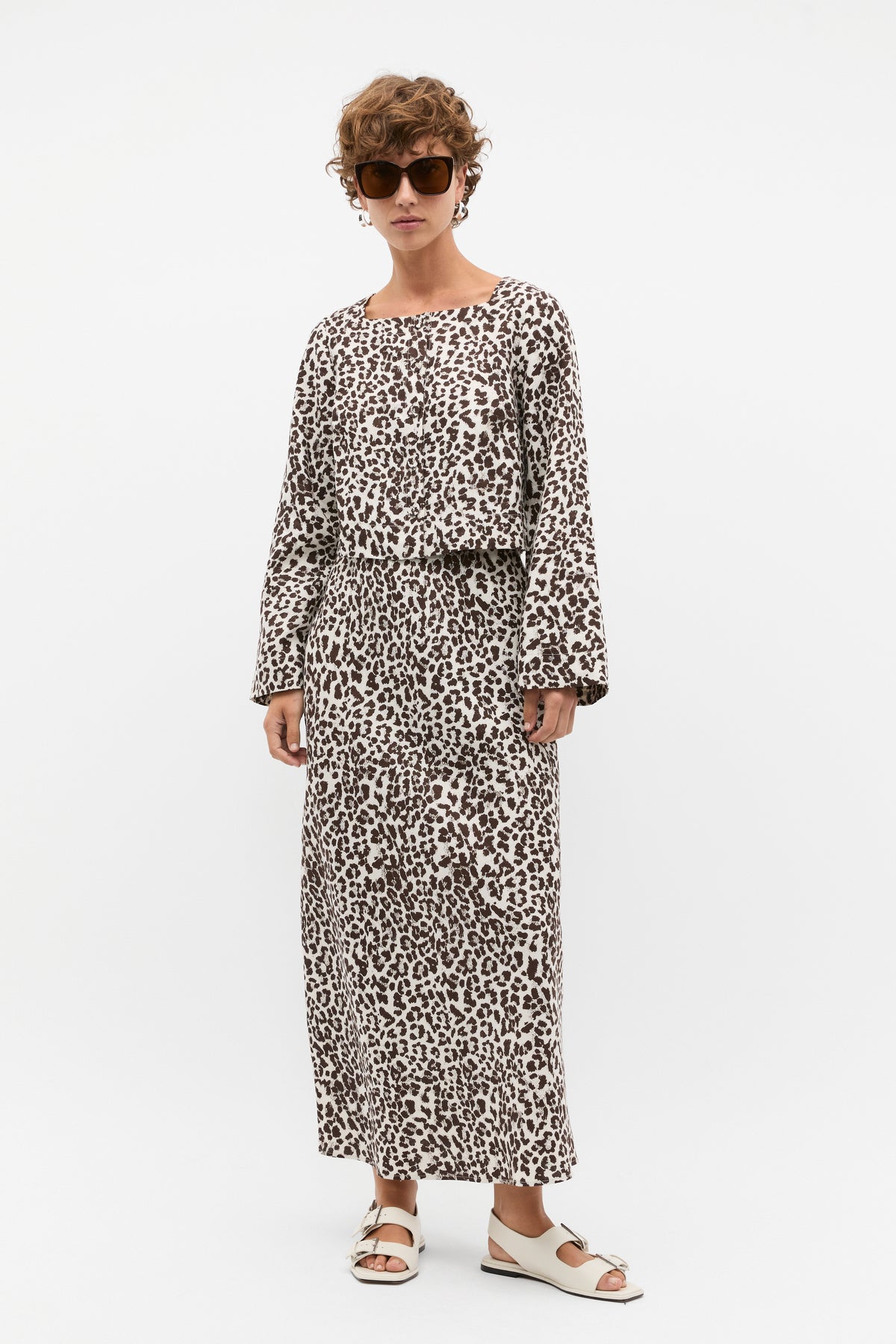 Linen Ocelot Top