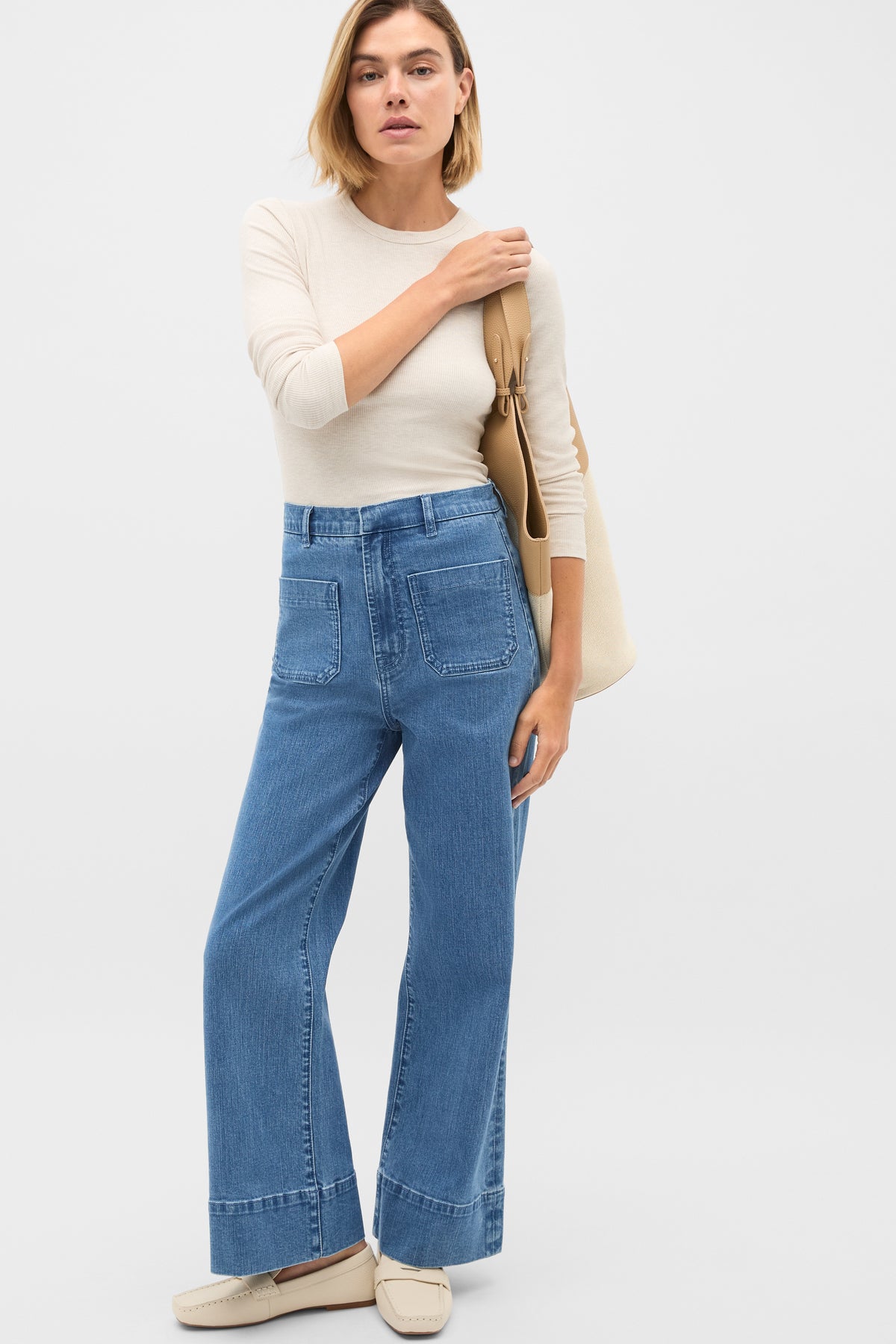 Core Rib Crew Neck Top
