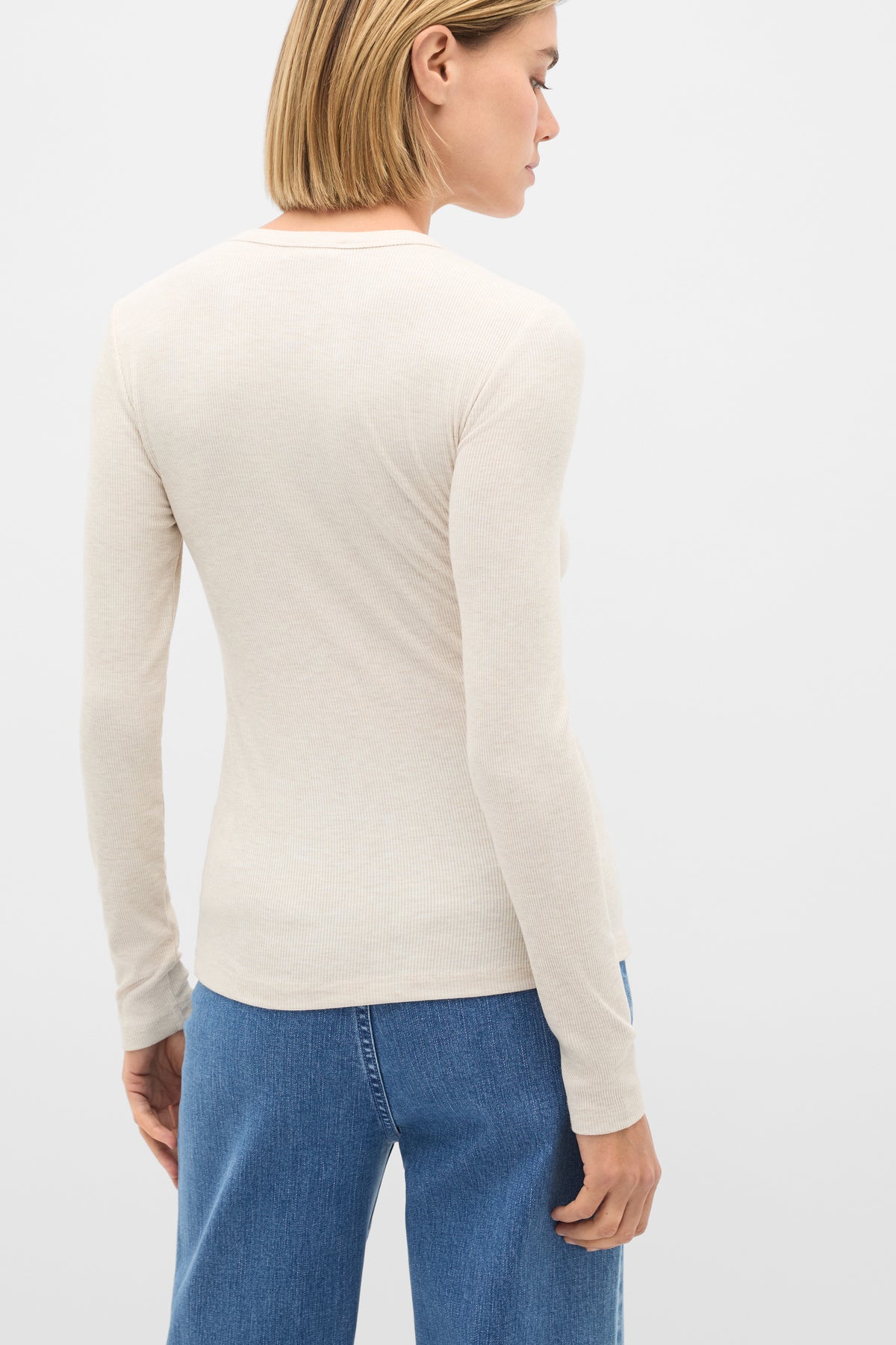 Core Rib Crew Neck Top
