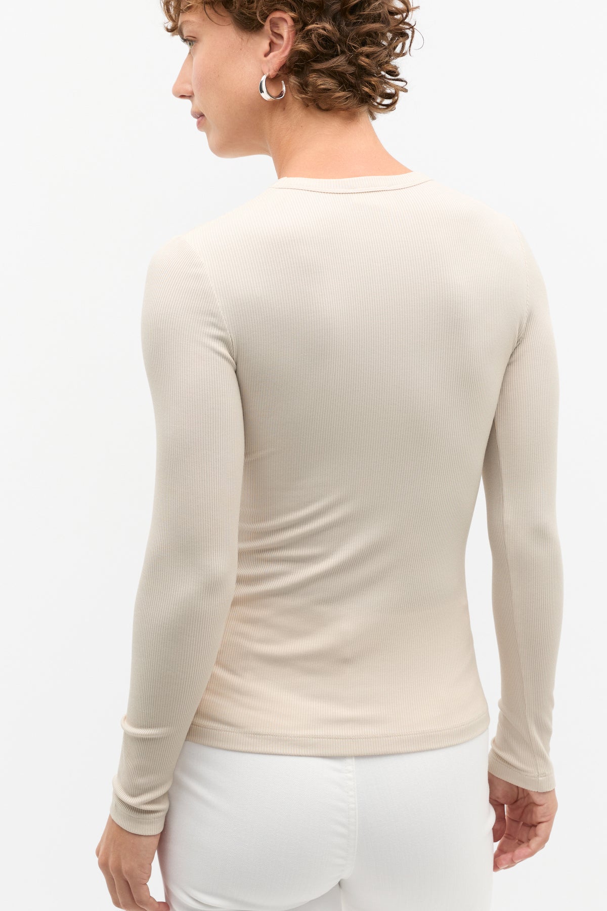 Core Rib Crew Neck Top