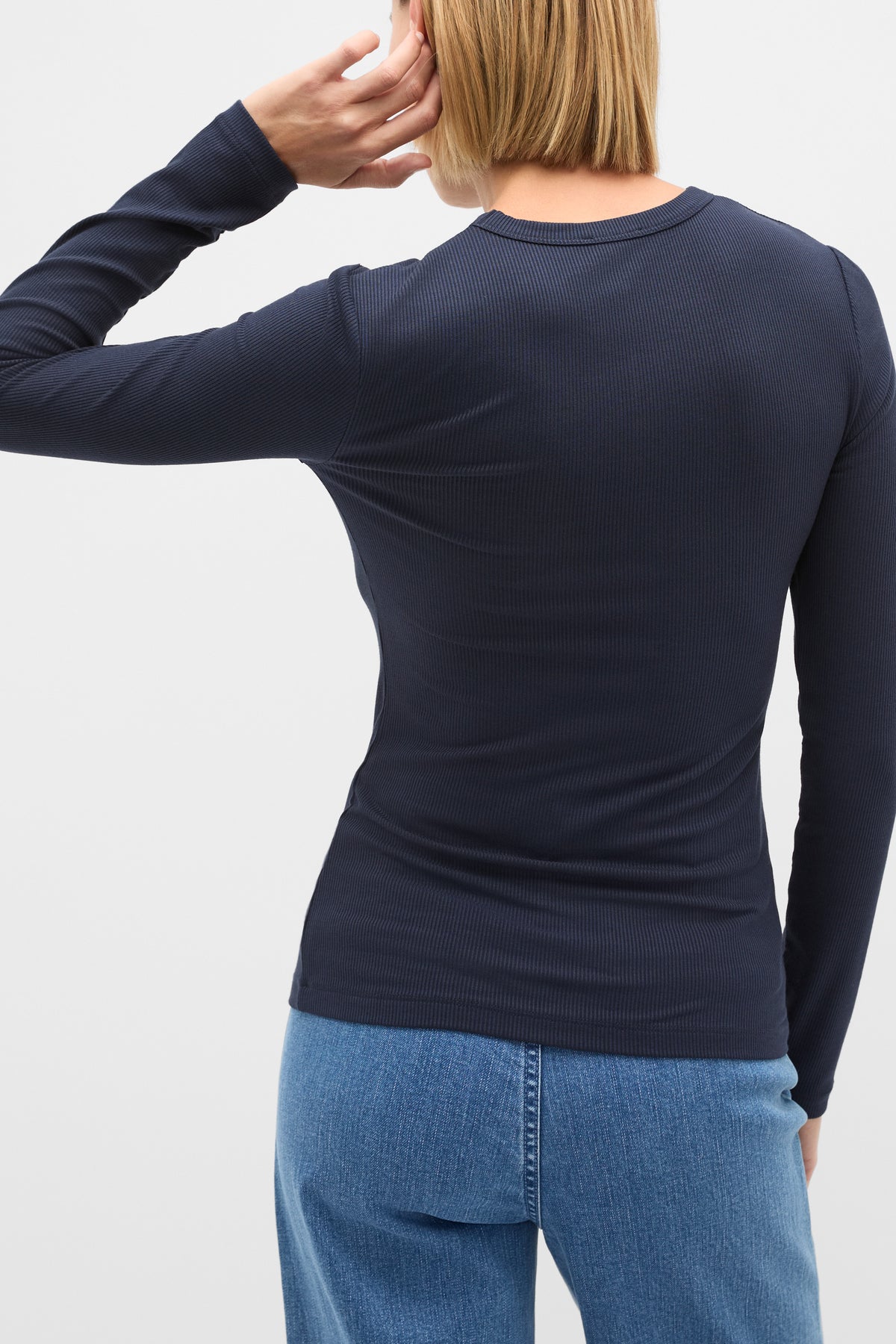 Core Rib Crew Neck Top