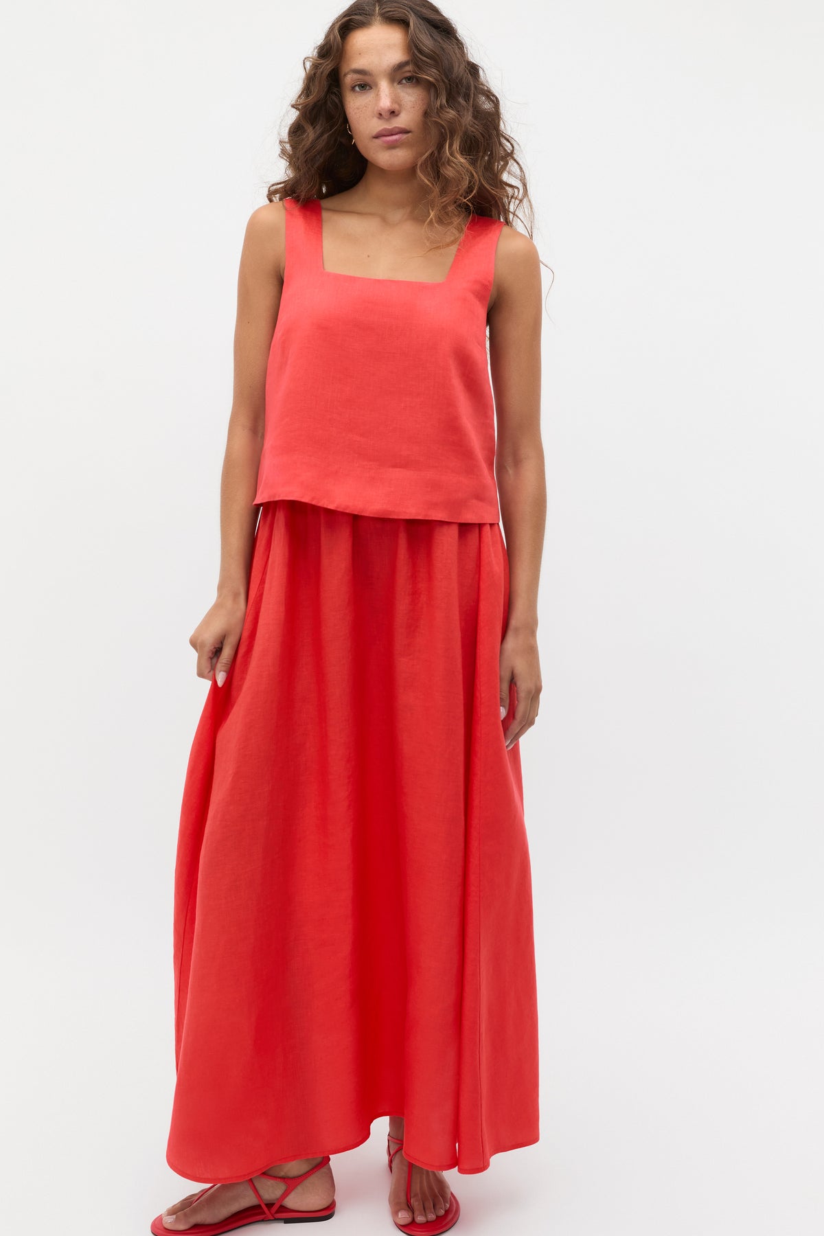 Linen Voluminous Skirt
