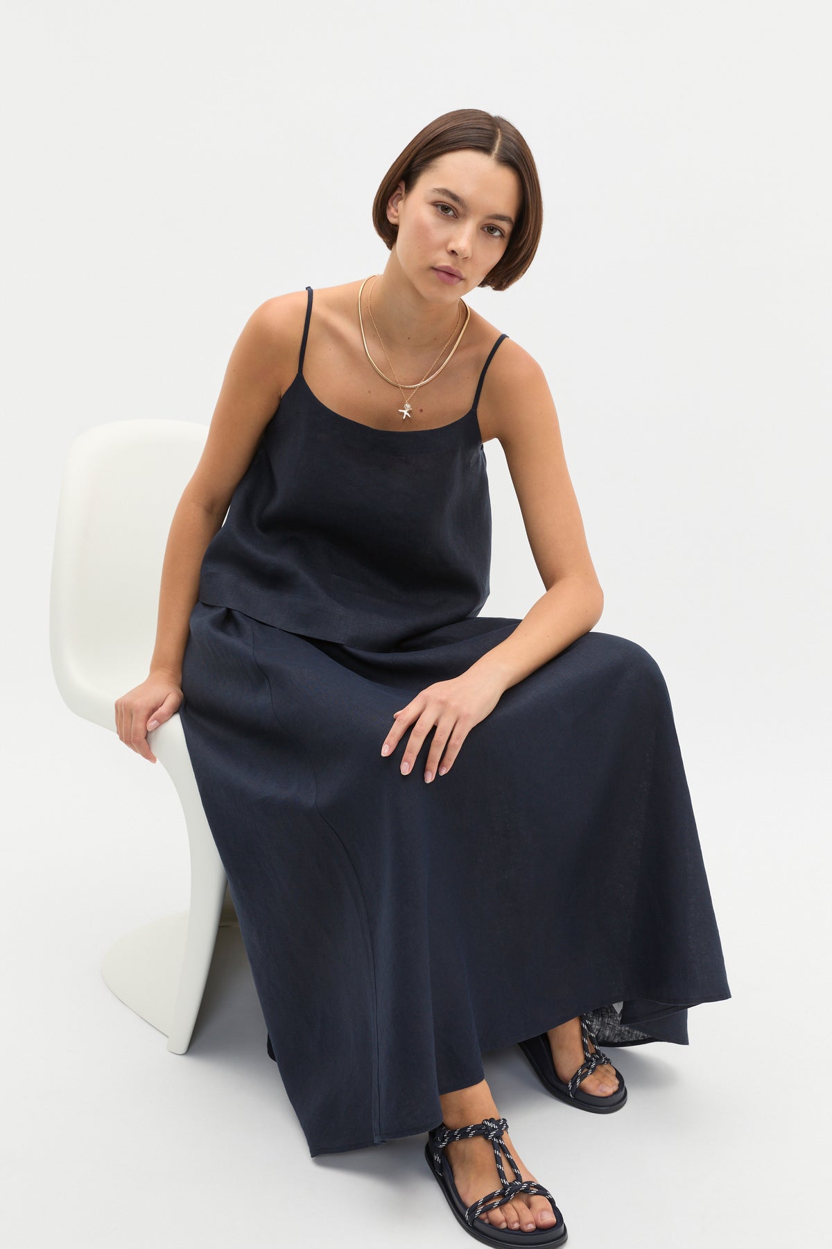 Linen Voluminous Skirt