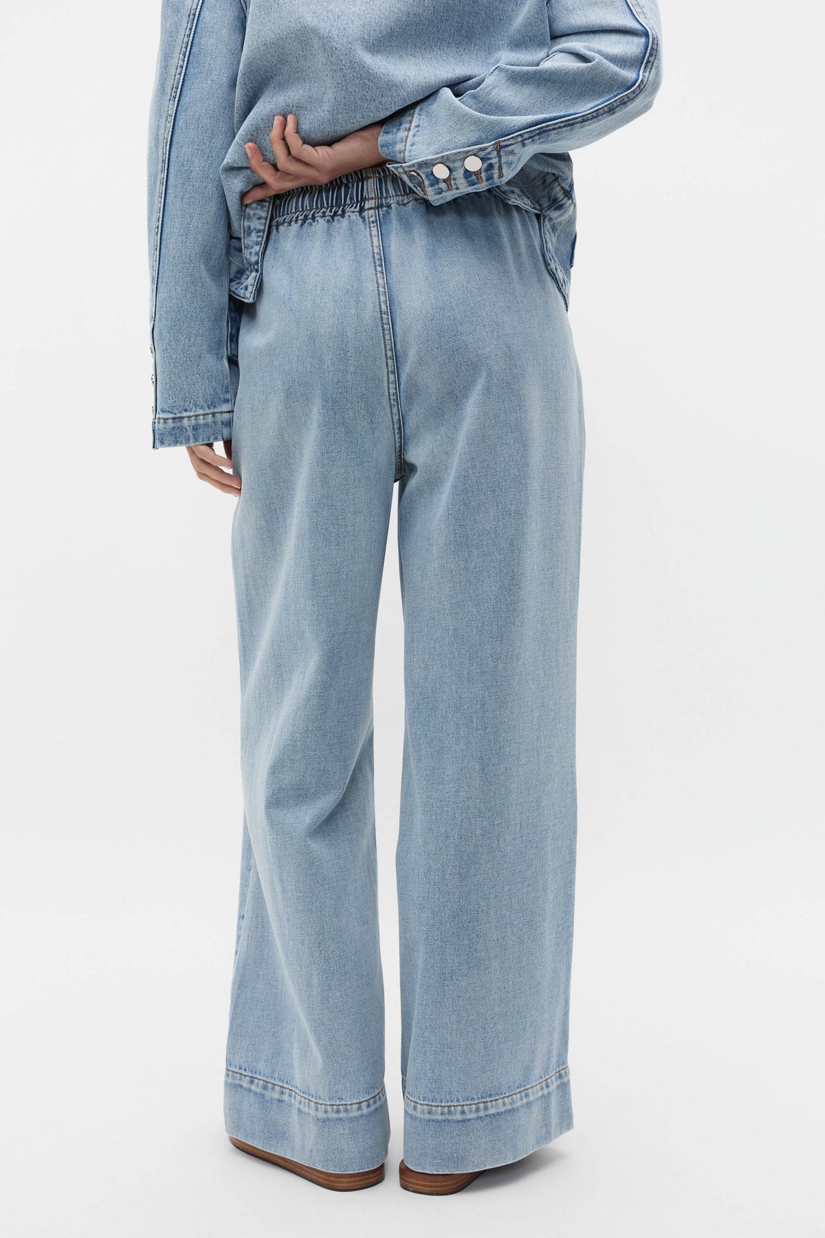 Elasticated Wide Leg Jean