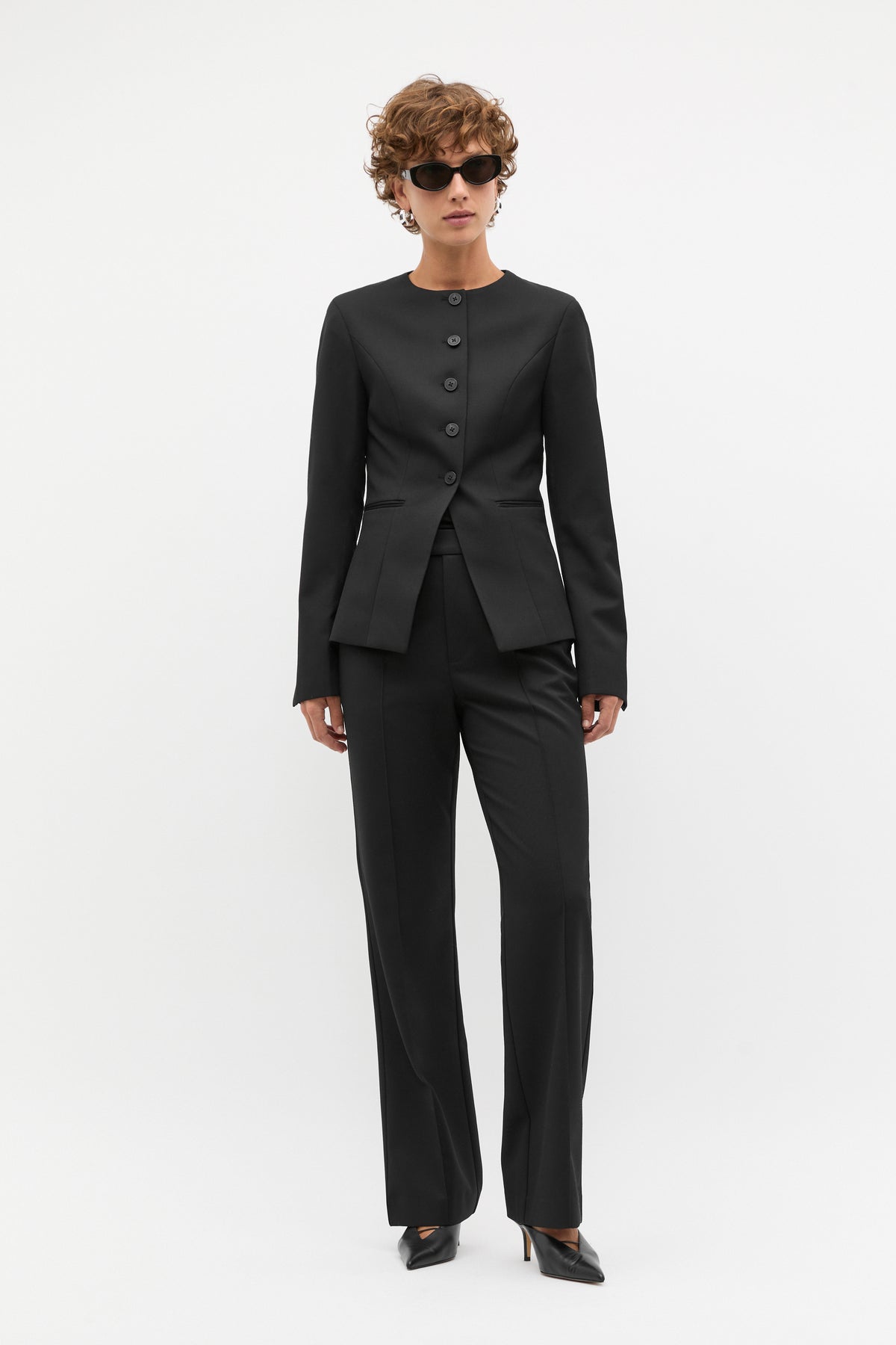 Wool Blend Tailored Jacket