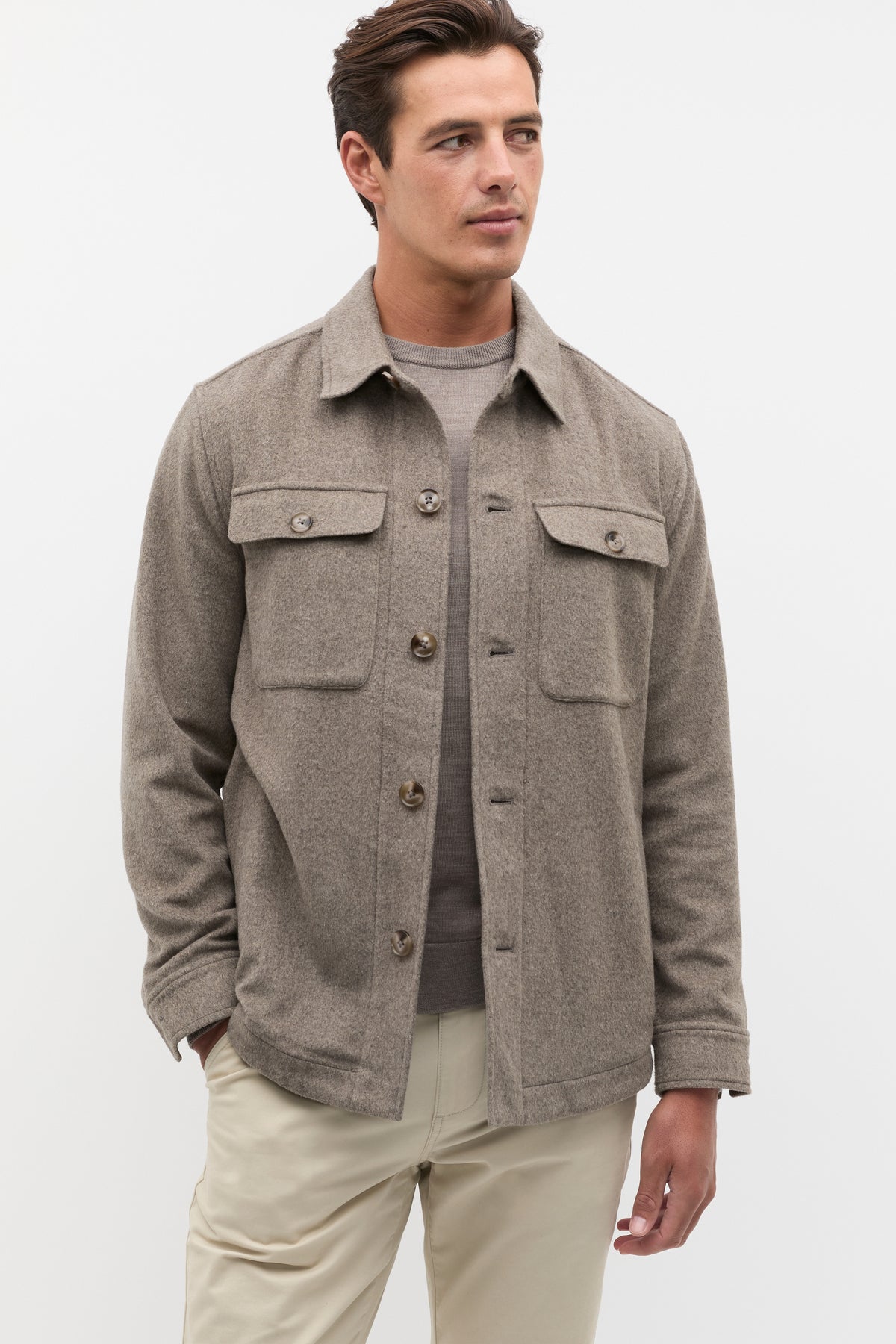 Wool Blend Overshirt