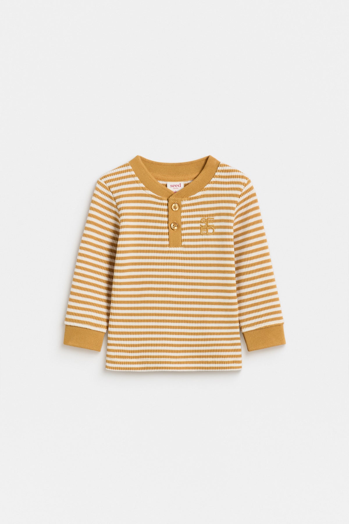 Stripe Waffle Henley