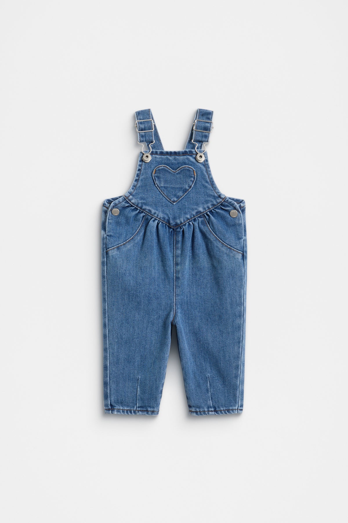 Heart Denim Overall