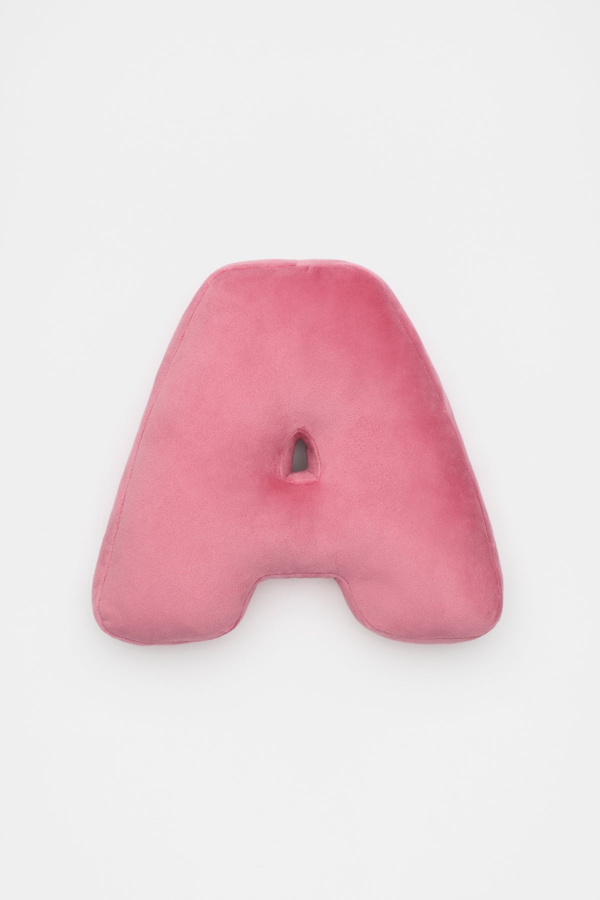 Raspberry Velvet Initial Cushion