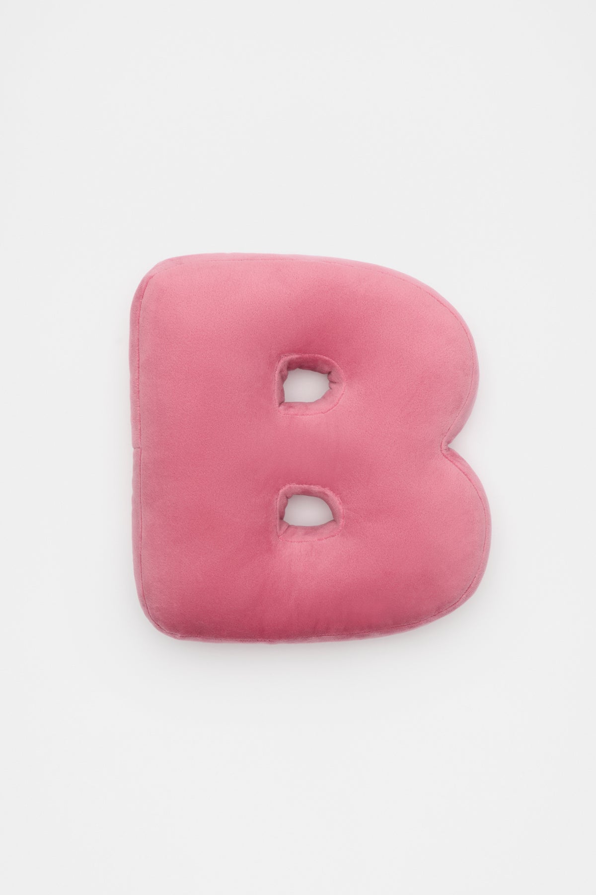 Raspberry Velvet Initial Cushion
