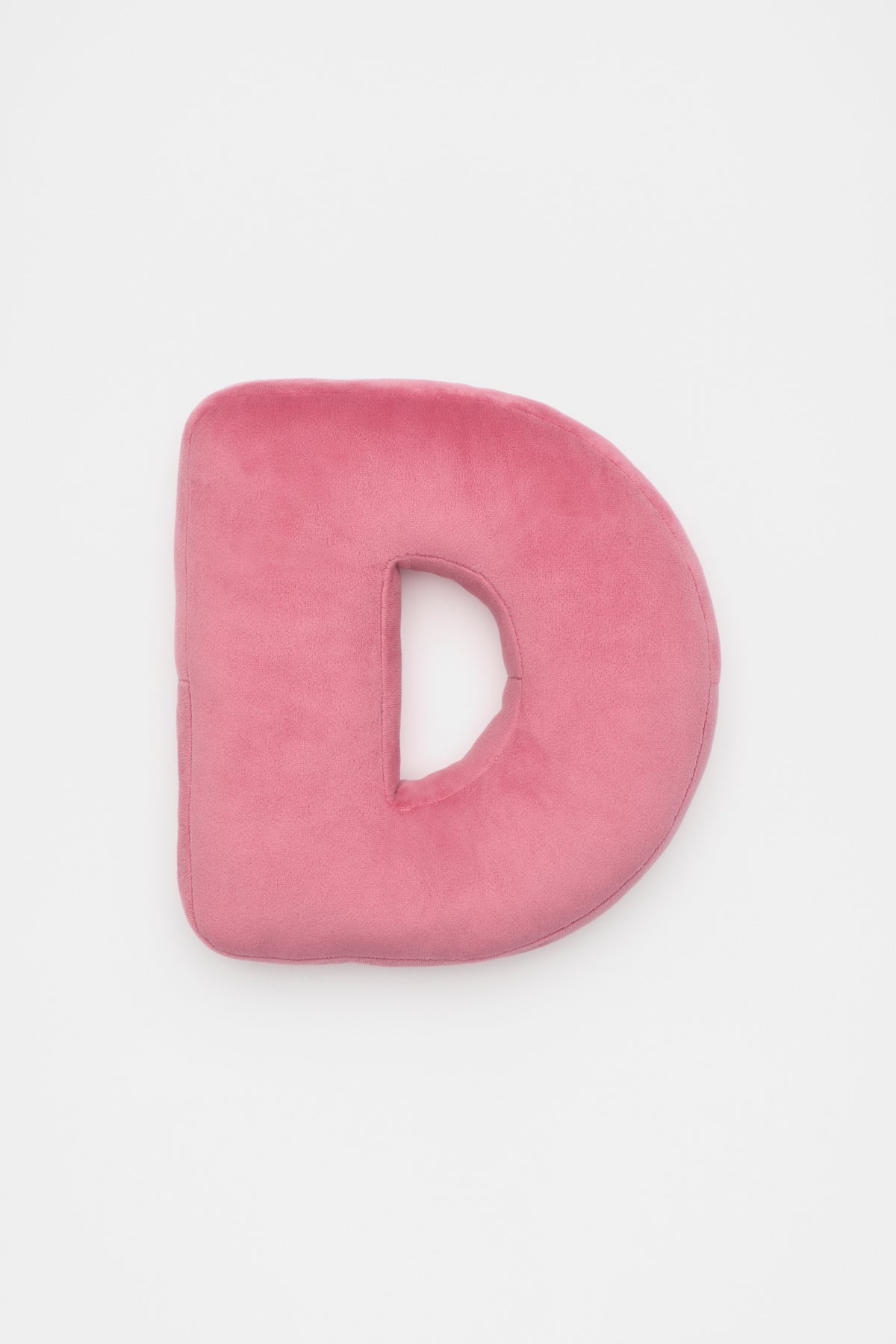 Raspberry Velvet Initial Cushion