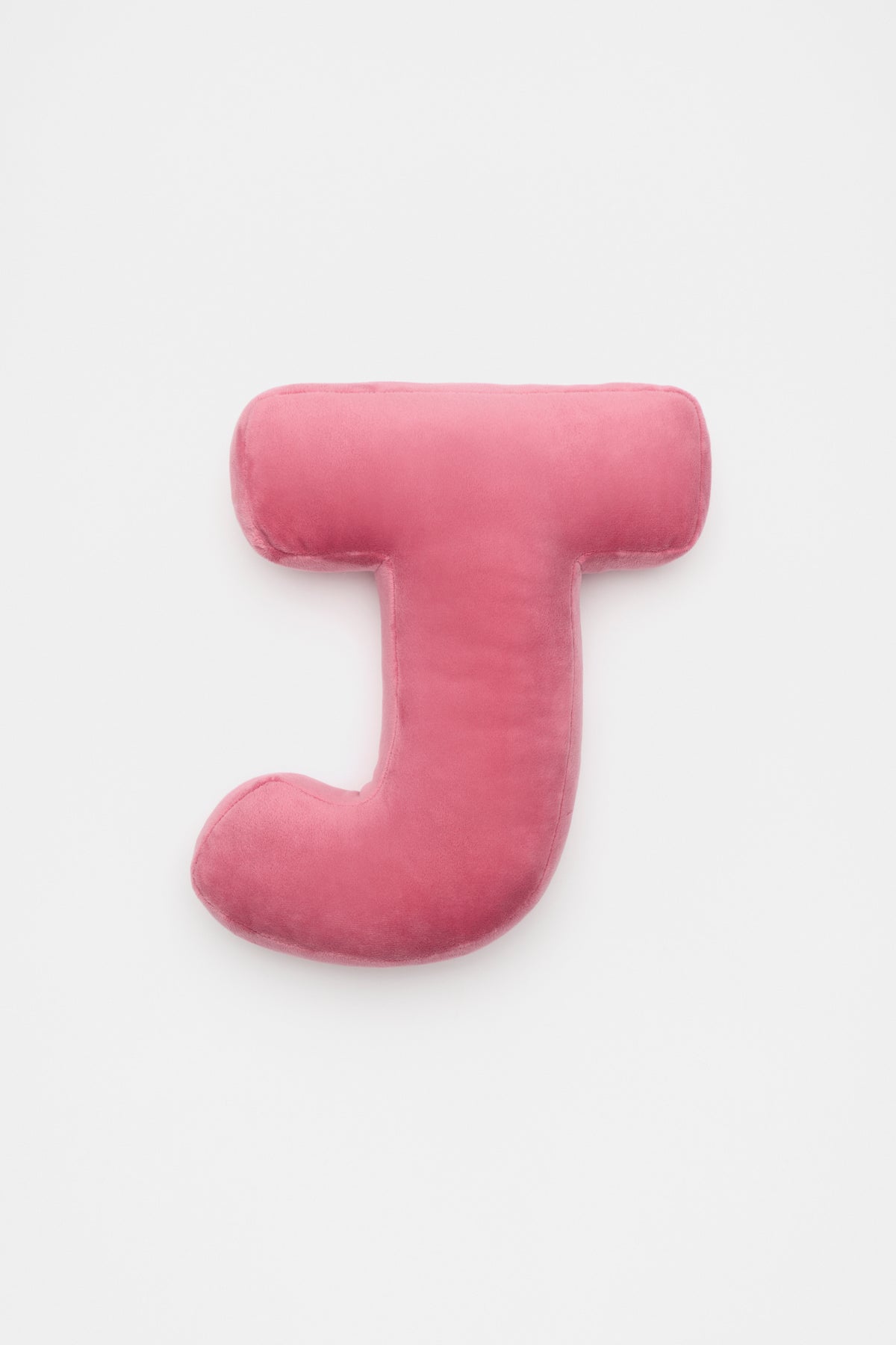 Raspberry Velvet Initial Cushion