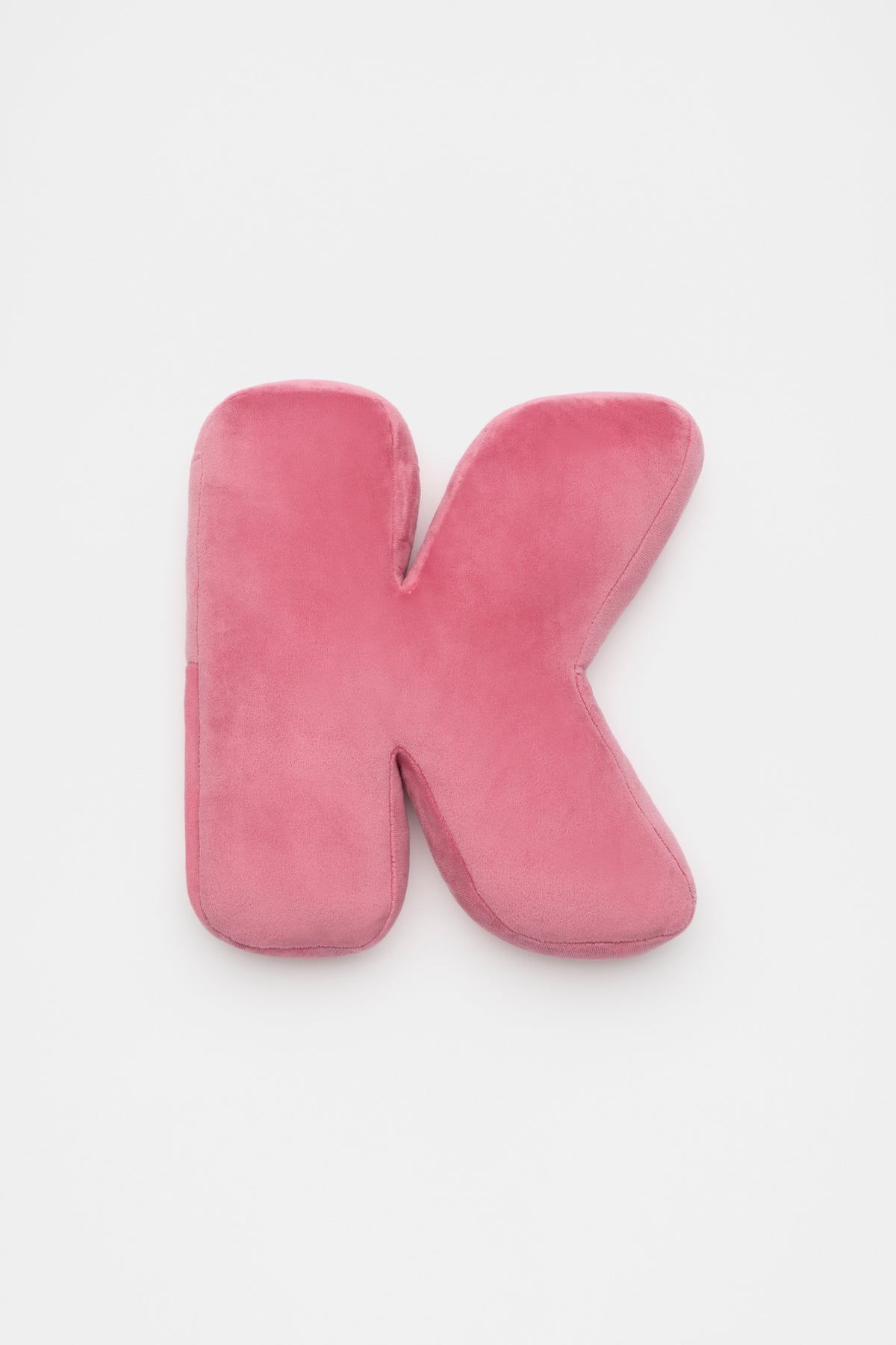 Raspberry Velvet Initial Cushion